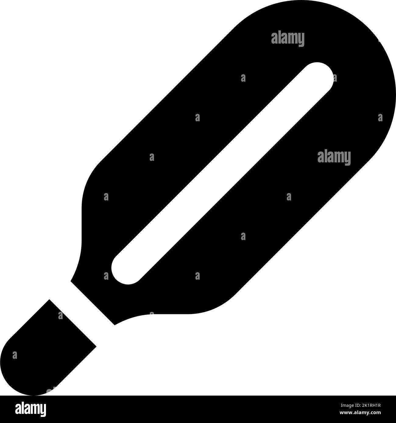 Clinical thermometer vector Black and White Stock Photos & Images - Alamy