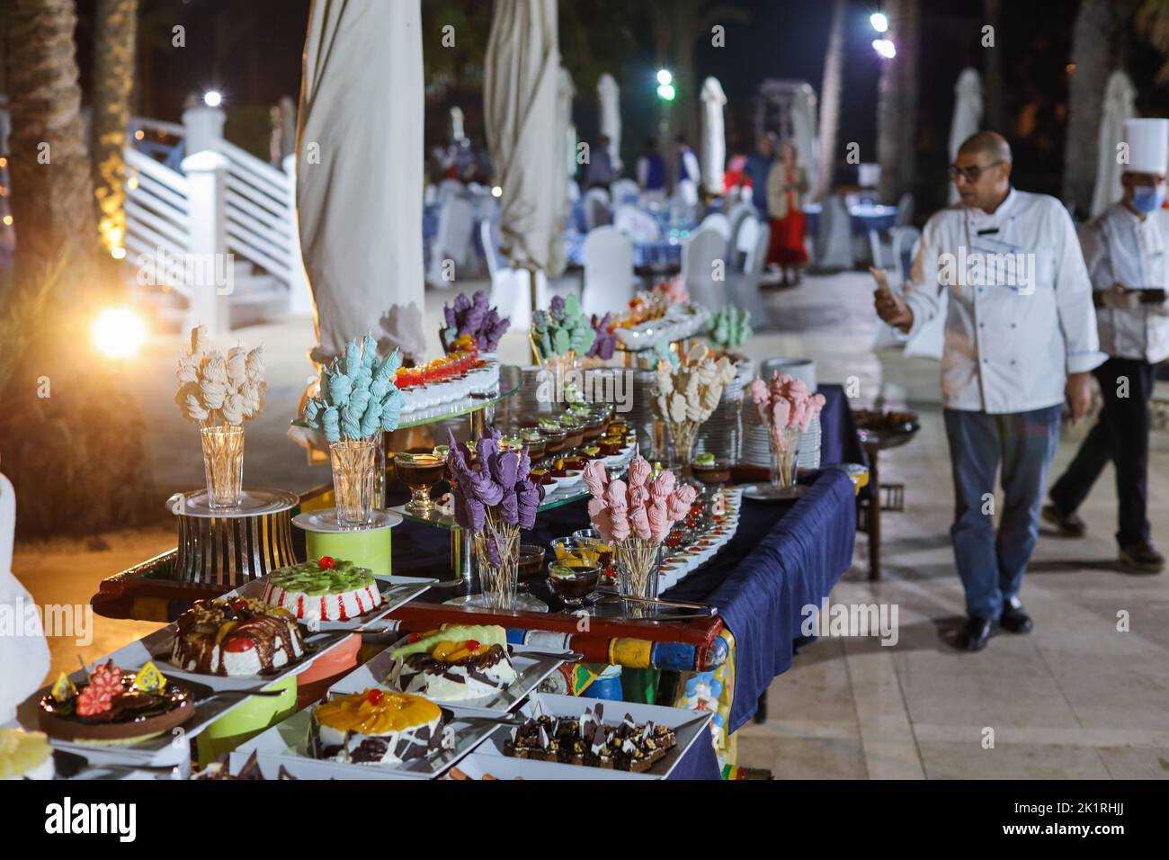 Self Service Catering Kitchen in Egyptian Restaurant of Marsa Alam, Egypt Stock Photo Alamy