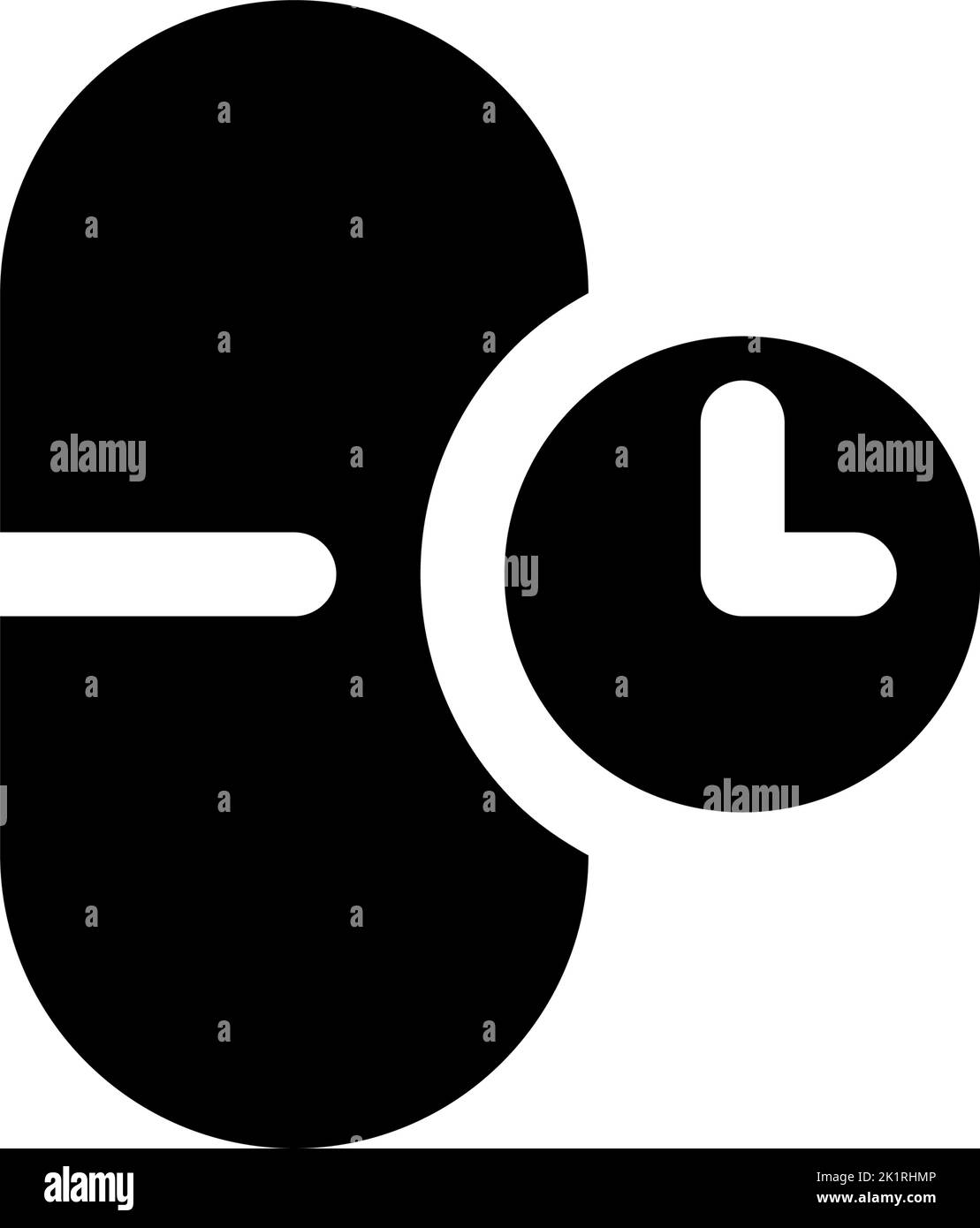 Taking medicine on time black glyph ui icon Stock Vector Image & Art ...