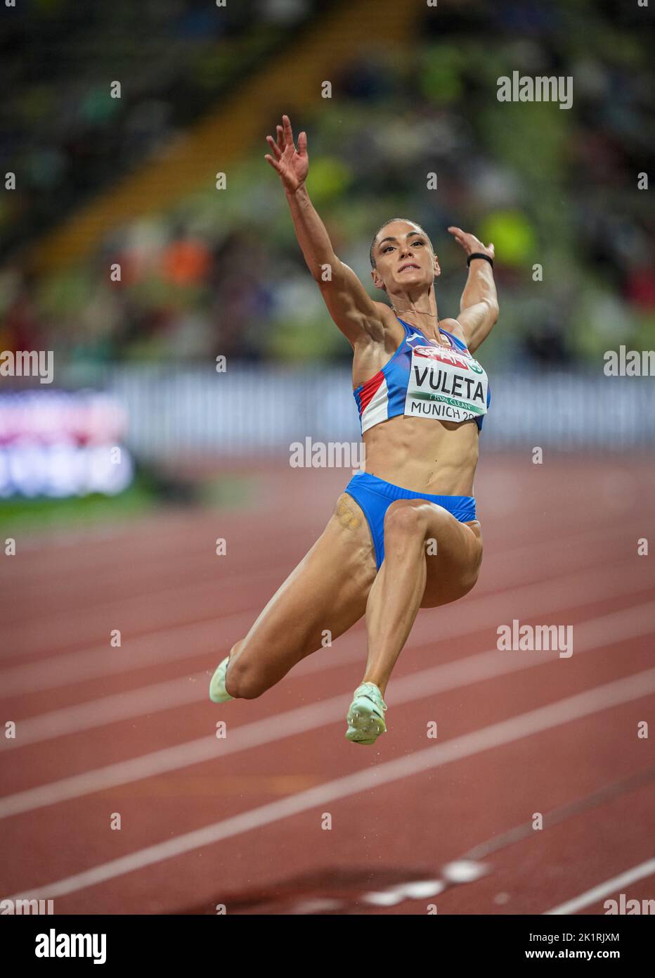 Ivana Spanovic participating in the long jump of the European Athletics