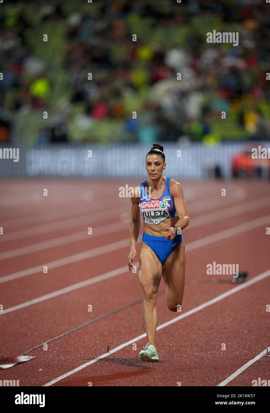 Ivana Spanovic participating in the long jump of the European Athletics