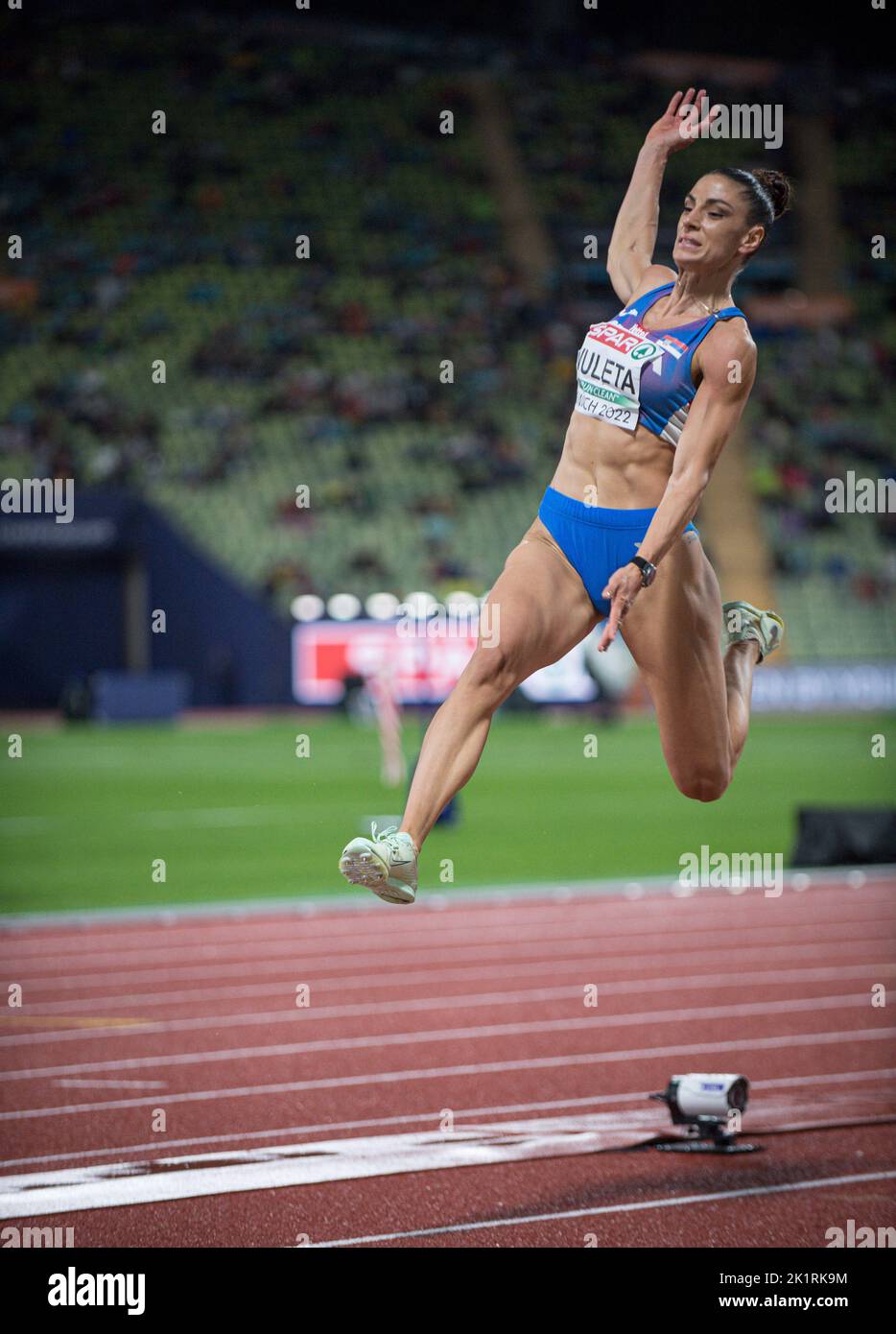 Ivana Spanovic participating in the long jump of the European Athletics