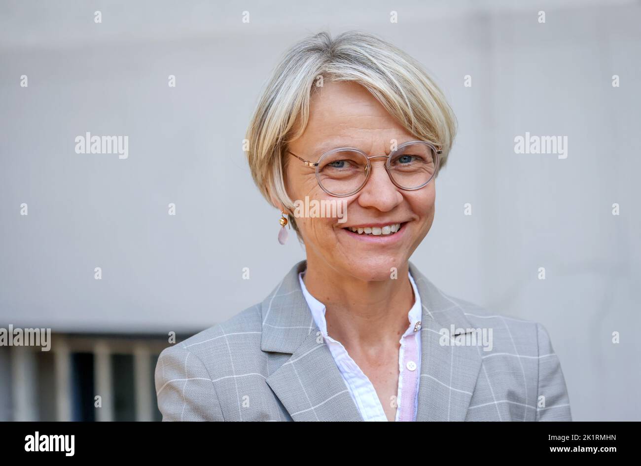 Duisburg, North Rhine-Westphalia, Germany - Dorothee Feller, Minister for Schools and Education of the State of North Rhine-Westphalia, NRW School Min Stock Photo