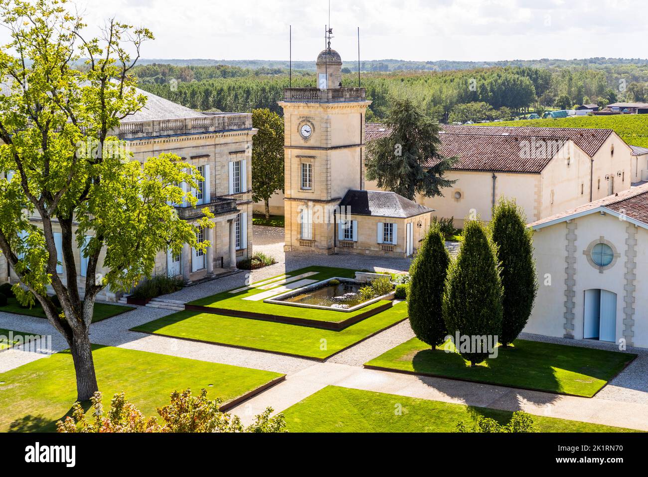 Winery Château Gruaud Larose in Lesparre-Médoc, France Stock Photo