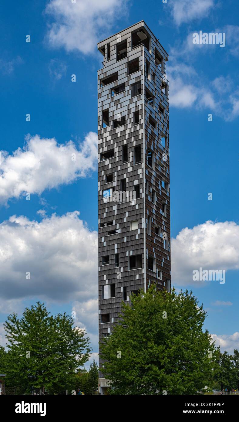 Sky Striker (Himmelsstürmer) lookout tower, Schwäbisch Gmünd, Baden Württemberg, Germany Stock Photo