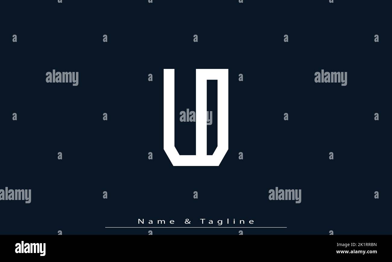 Alphabet letters Initials Monogram logo LD , DL Stock Vector