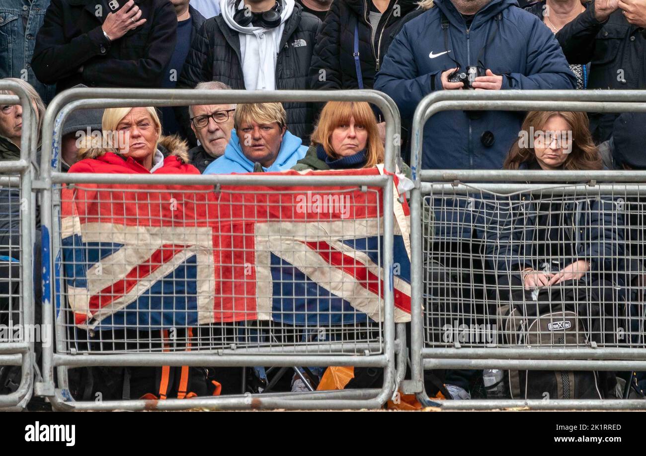 The funeral of Queen Elizabeth II in London 19/09/2022 Stock Photo