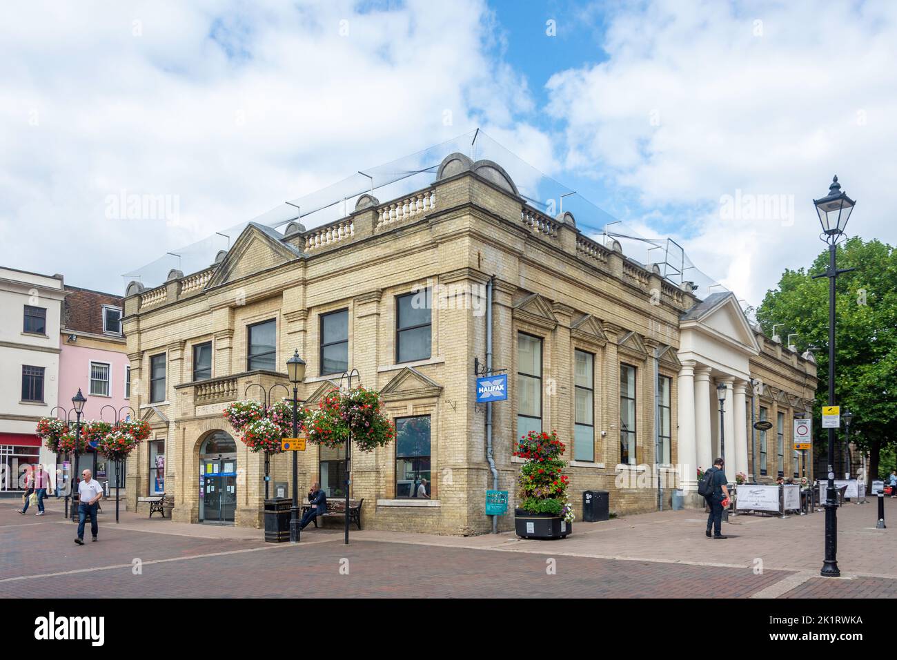 The Old Fire Station building (Halifax Bank), Cornhill, Bury St Edmunds, Suffolk, England, United Kingdom Stock Photo