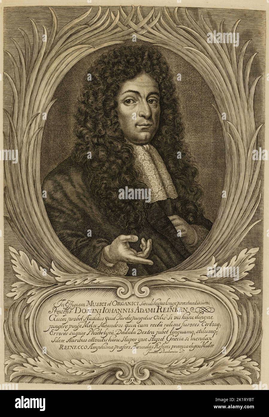 Portrait of the organist and composer Johann Adam Reincken (1643-1722 ... - Author Reply 1643