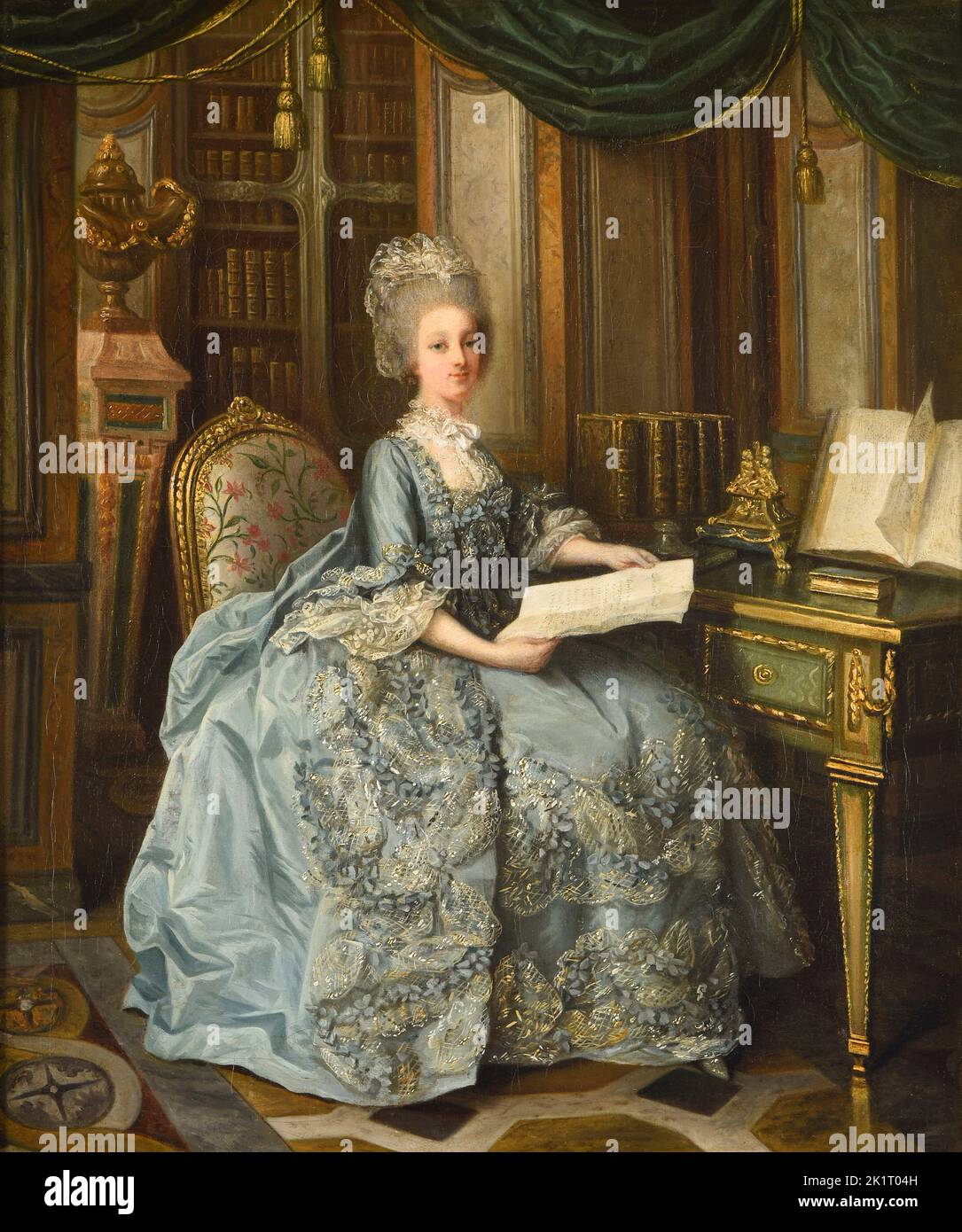 Portrait of Princess Sophie of France (1734-1782). Museum: Musée des Beaux-Arts, Reims. Author: Lié Louis Périn-Salbreux. Stock Photo