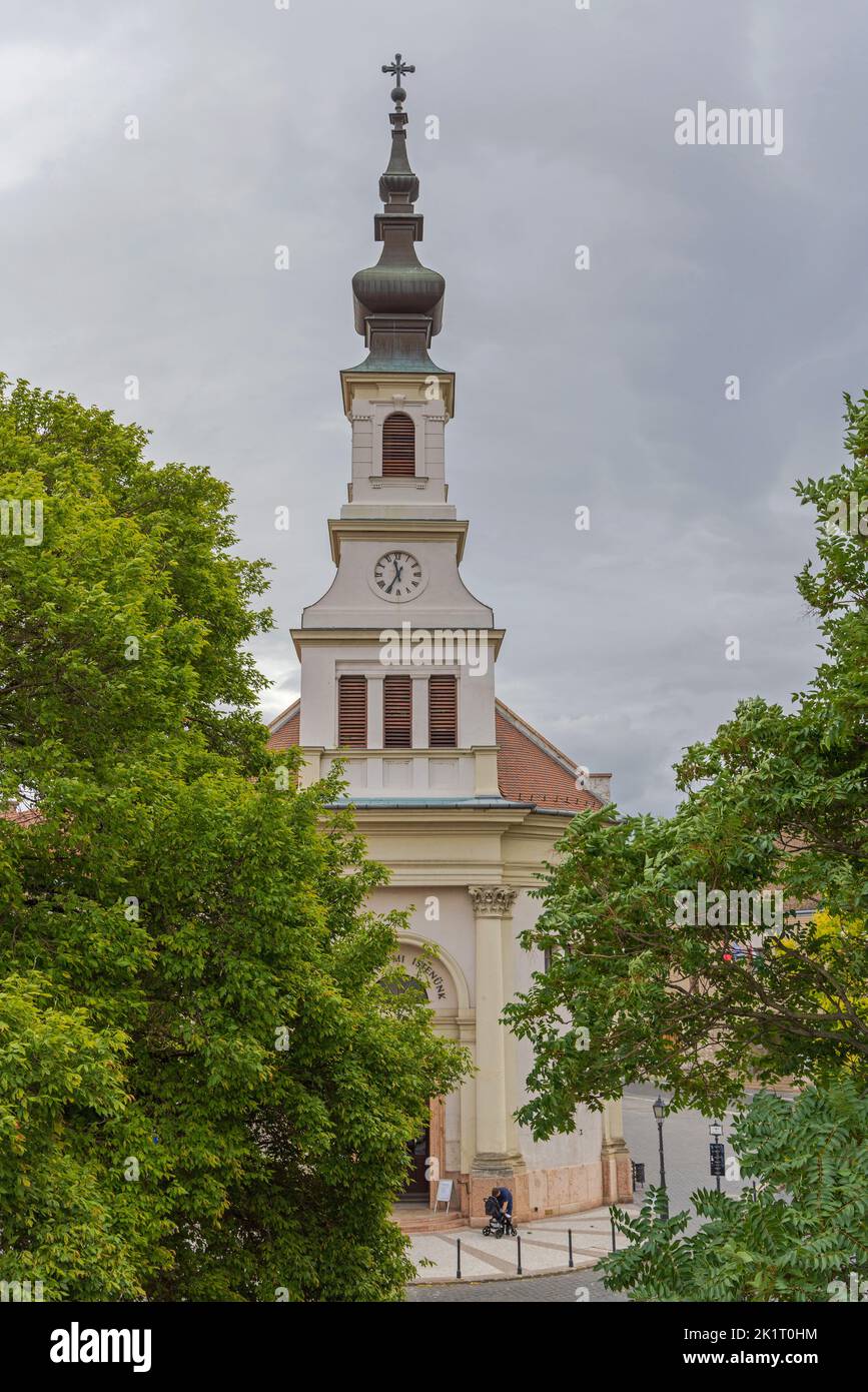 Budapest, Hungary - July 31, 2022: Hungarian Lutheran Church of Budavar at Buda Castle District. Stock Photo