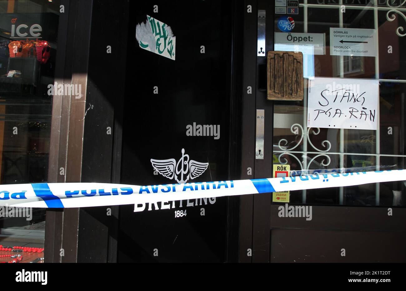 At 2 pm on Monday, the police were alerted that a watch shop had been ...