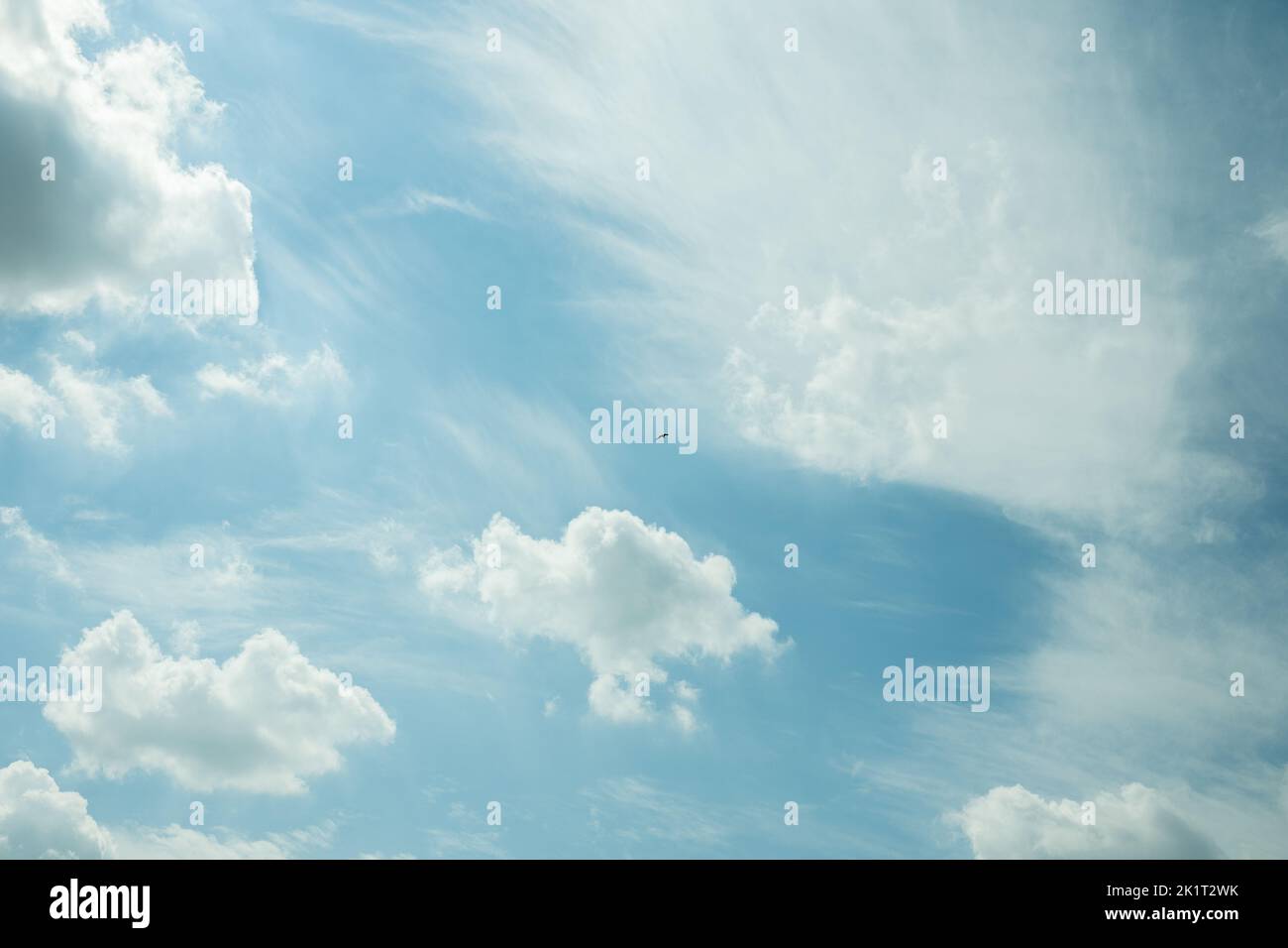 A beautiful cloudscape on a sunny day Stock Photo