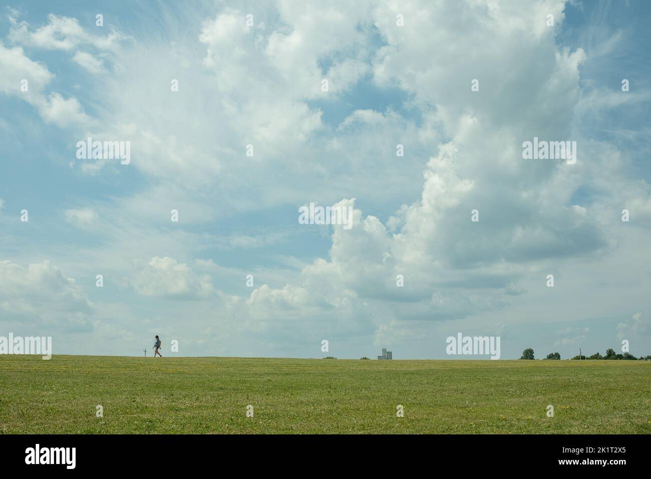 A beautiful cloudscape on a sunny day Stock Photo