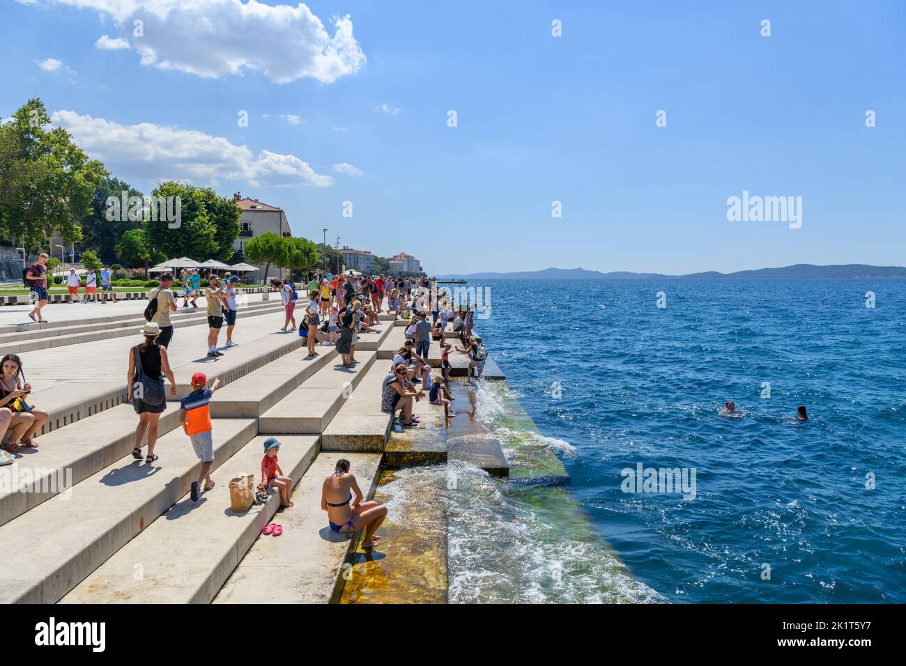The Sea Organ on the seafront in Zadar, Croatia Stock Photo