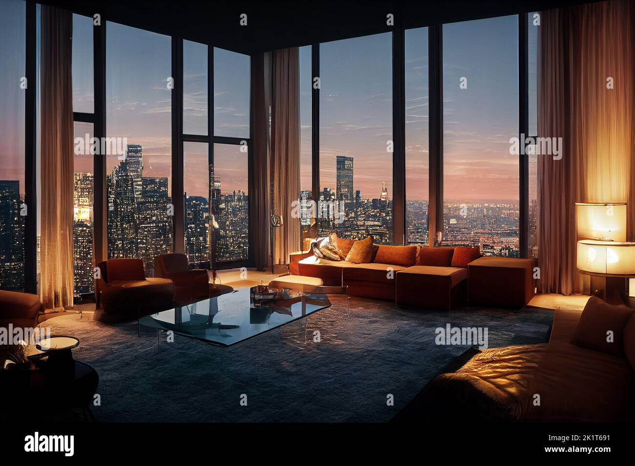 View of An industrial-style penthouse on the High Line, for $10,750,000