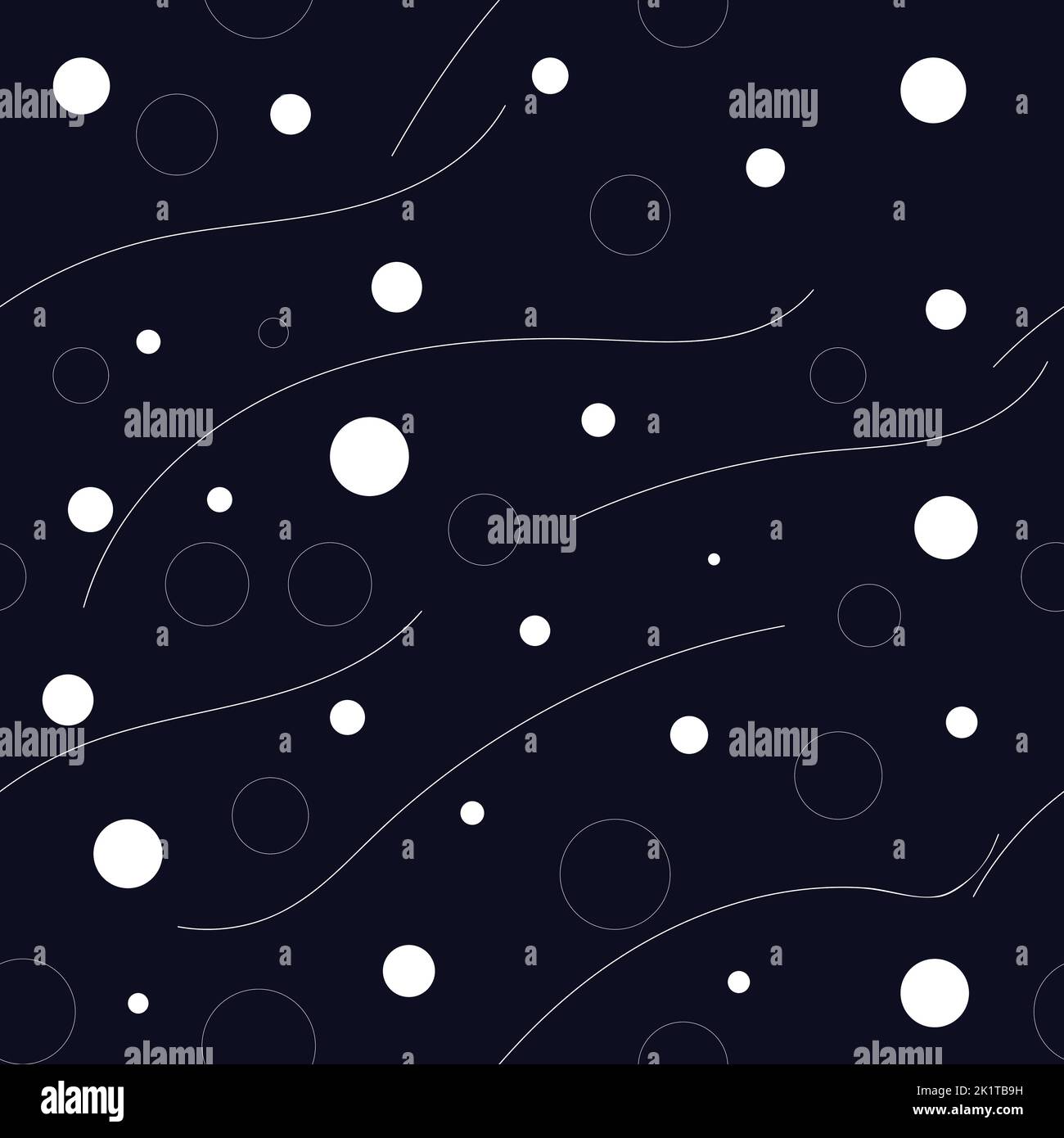 Abstract background on dark blue from white shapes Stock Vector