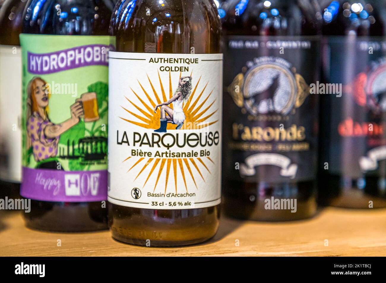 Brewery Les Brasseurs de l'Océan in Lacanau, Lesparre-Médoc, France Stock Photo