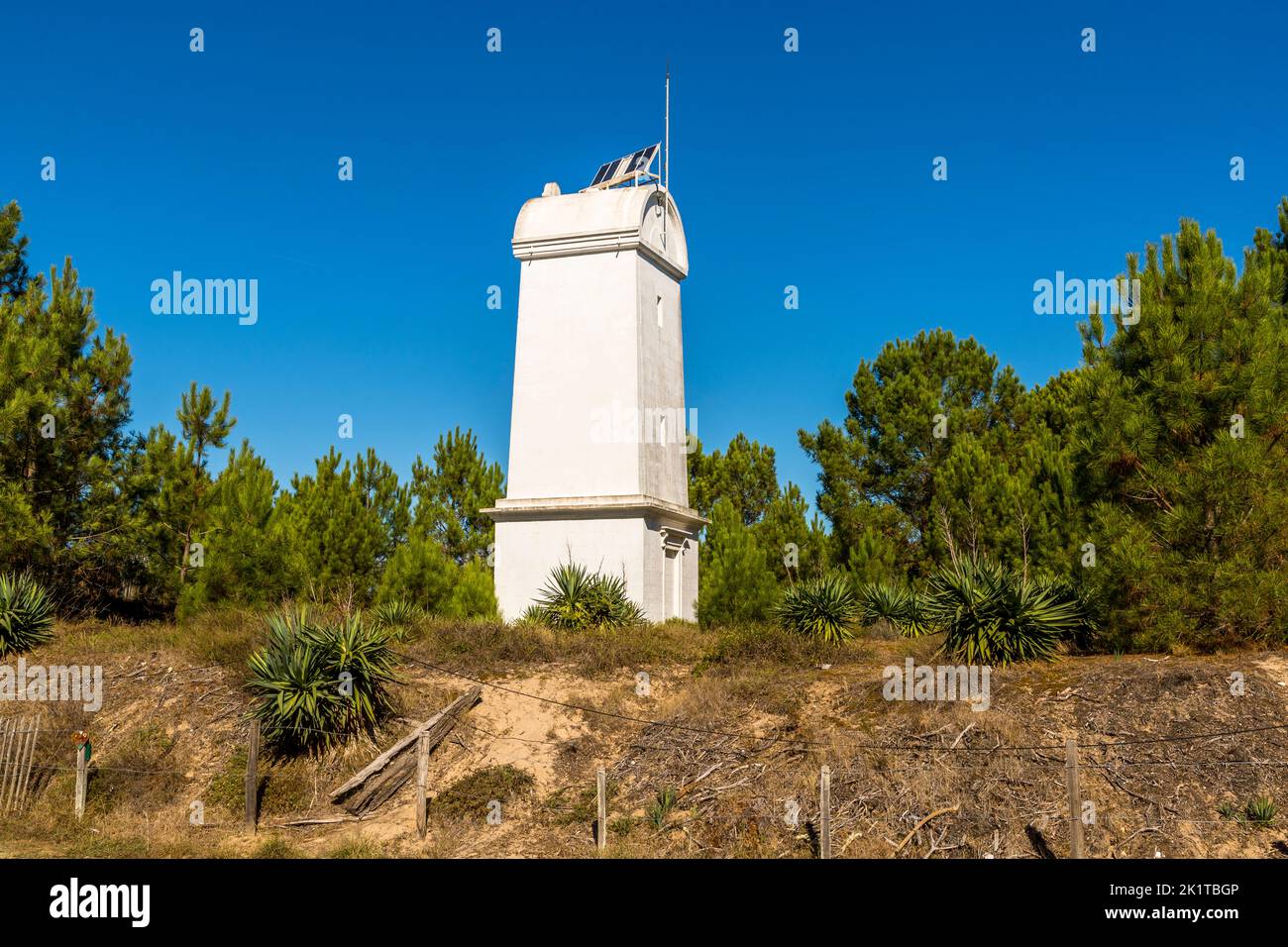 Leuchtturm von Saint Nicolas. Lesparre-Médoc, France Stock Photo