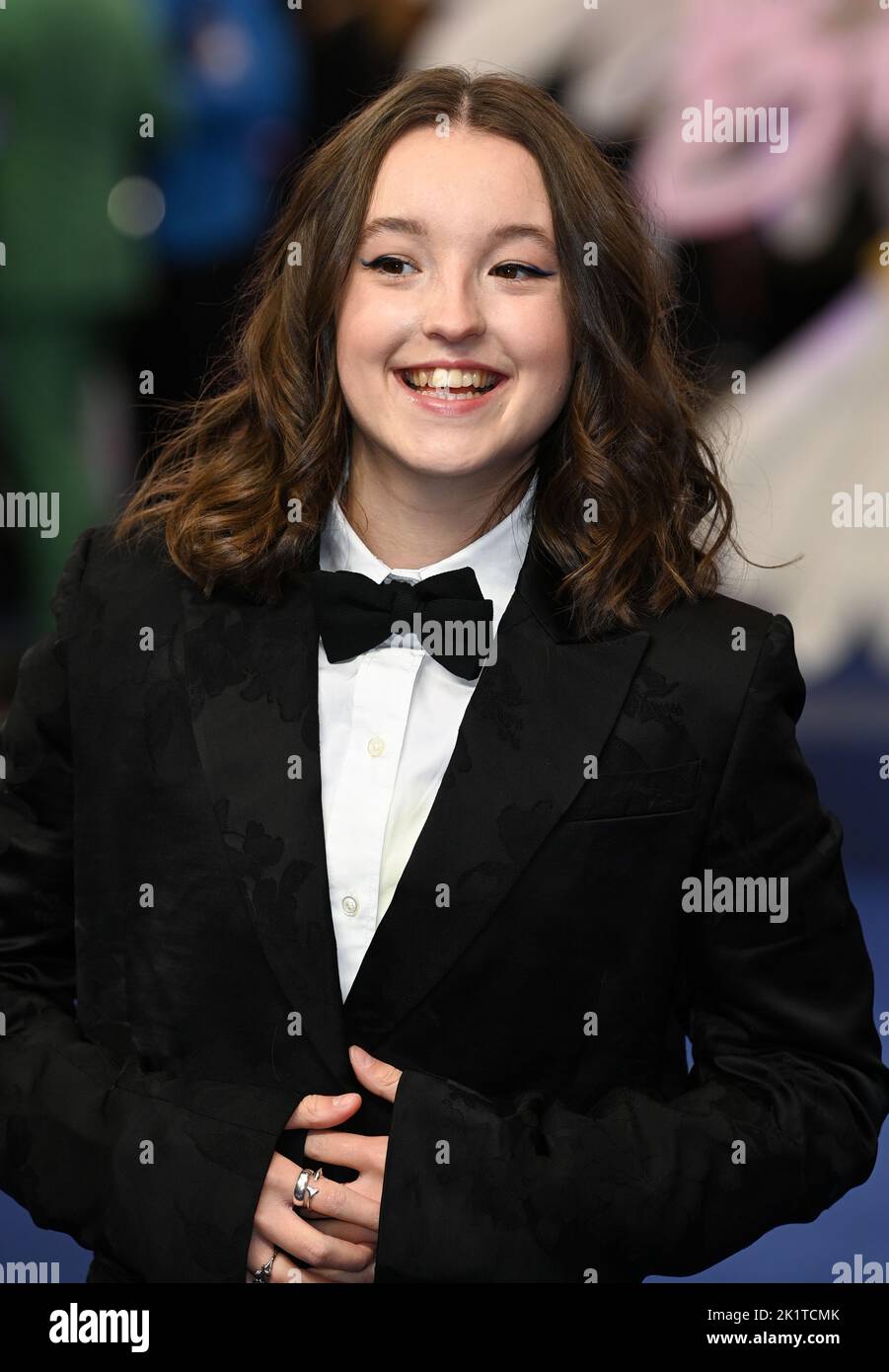 September 20th, 2022. London, UK. Bella Ramsey arriving at the Catherine Called Birdy UK Premiere, Curzon  Mayfair, London. Credit: Doug Peters/EMPICS/Alamy Live News Stock Photo