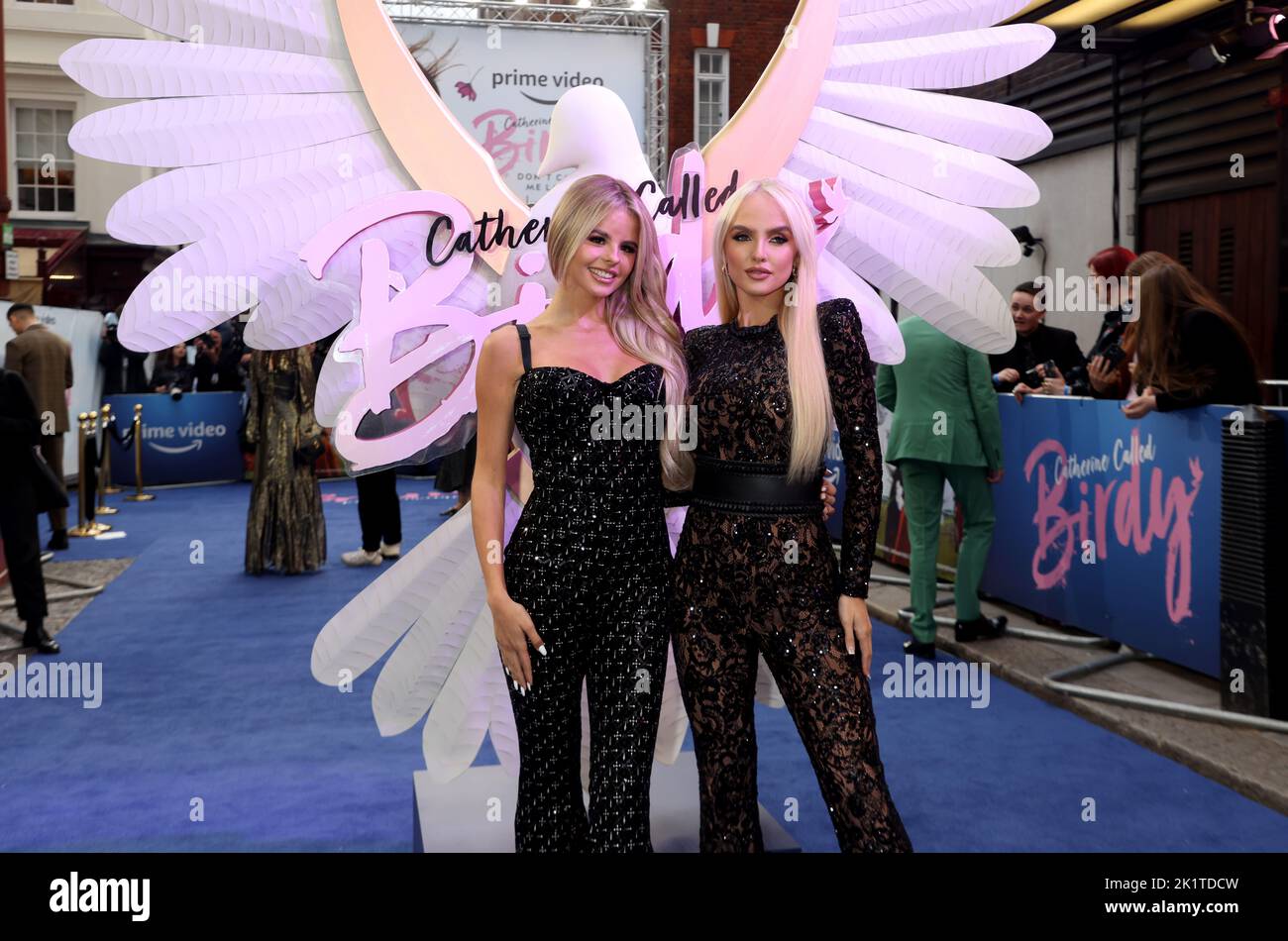 Megan McLoughlin (left) and Milli McLoughlin attending the UK premiere