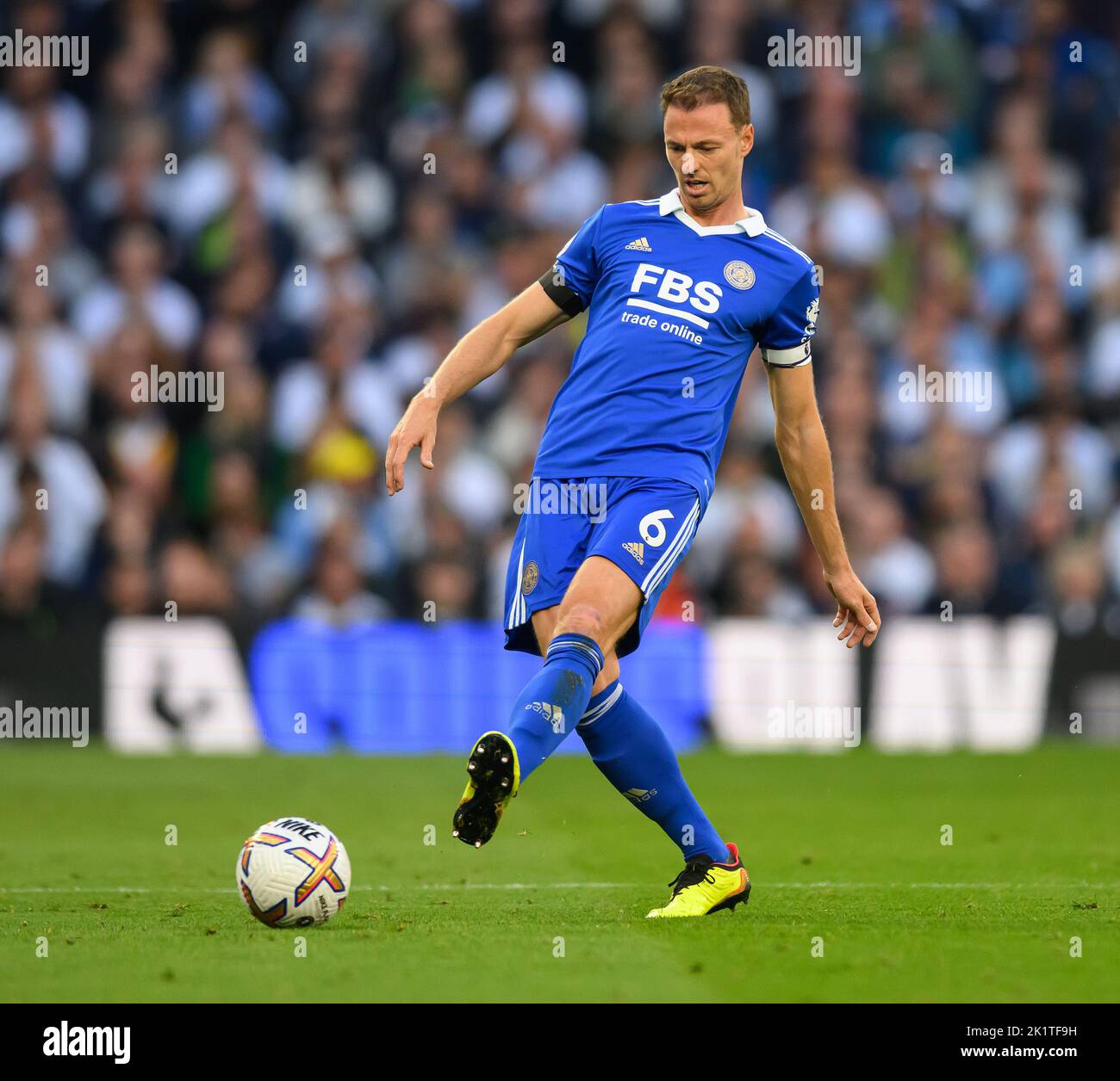Jonny Evans of Leicester City during football Match at Stadio Olimpico,  Roma v Leicester City on May 5, 2022 in Rome, Italy. (Photo by  AllShotLive/Sipa USA Stock Photo - Alamy