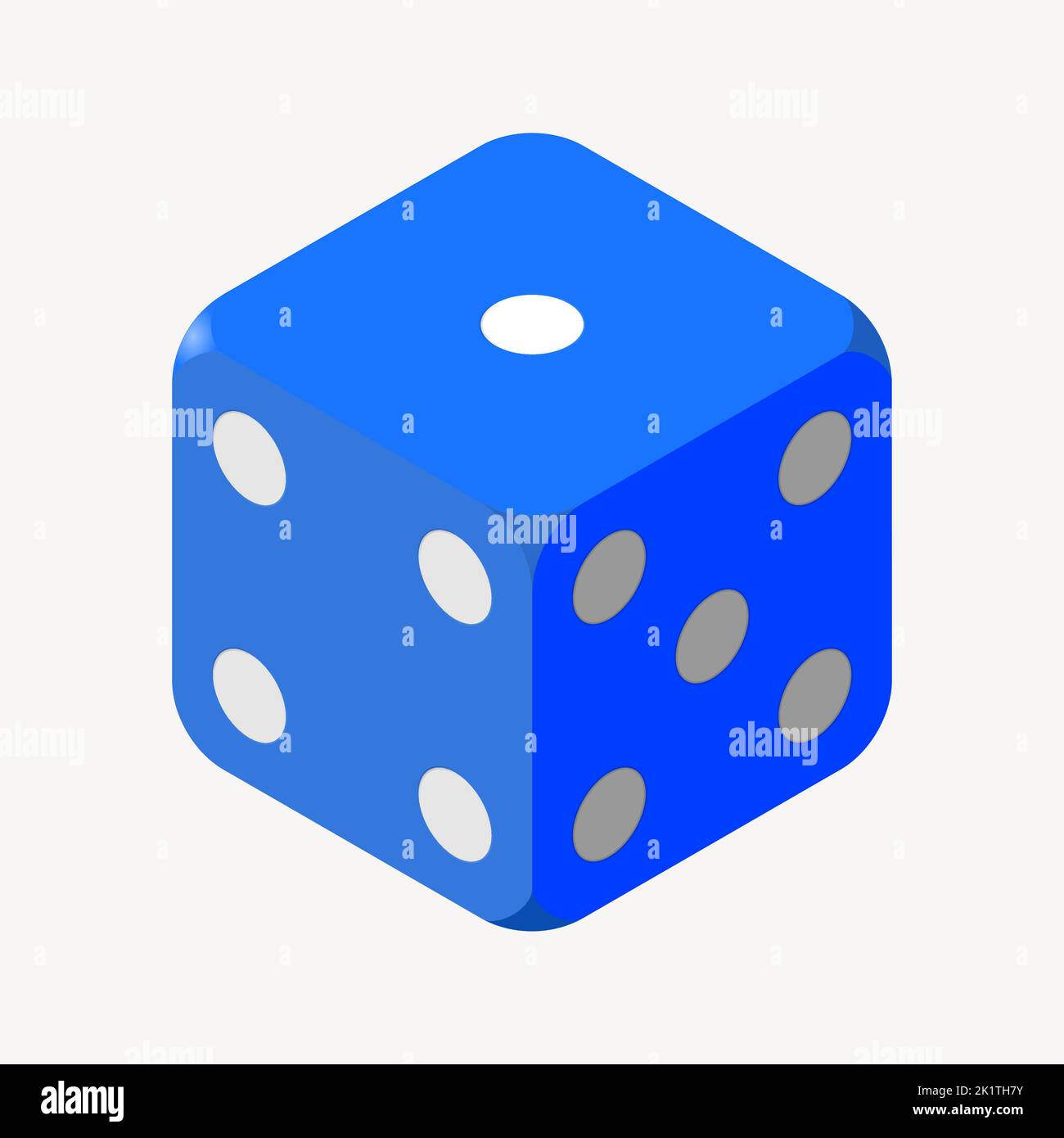 Blue dice collage element illustration vector Stock Vector Image & Art ...