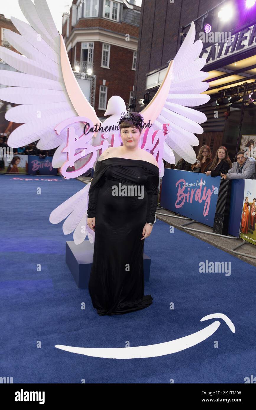 Lena Dunham attending the UK premiere of Catherine Called Birdy at the Curzon Mayfair, central London. Picture date: Tuesday September 20, 2022. Stock Photo