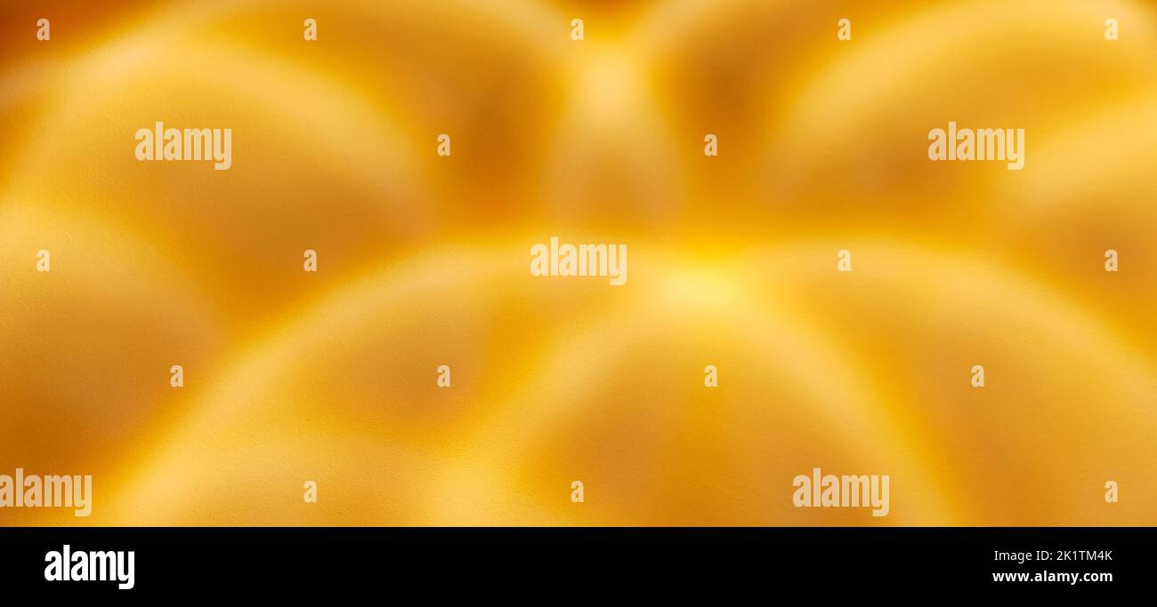 orange panoramic abstract wavy ligt pattern or background Stock Photo