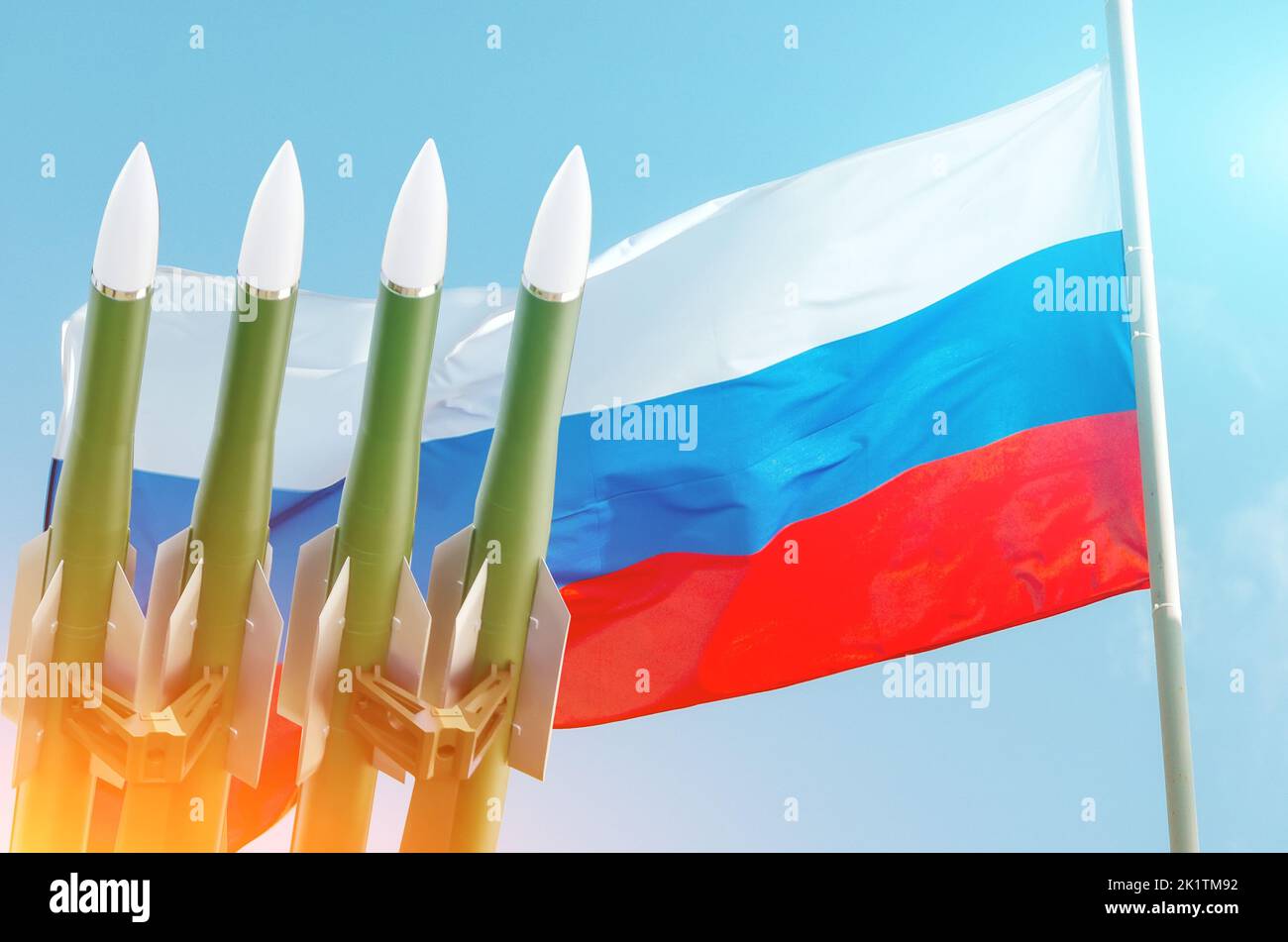 Russian Red Rockets Rockets background Russian Federation of Russia flag. Treaty on the ...