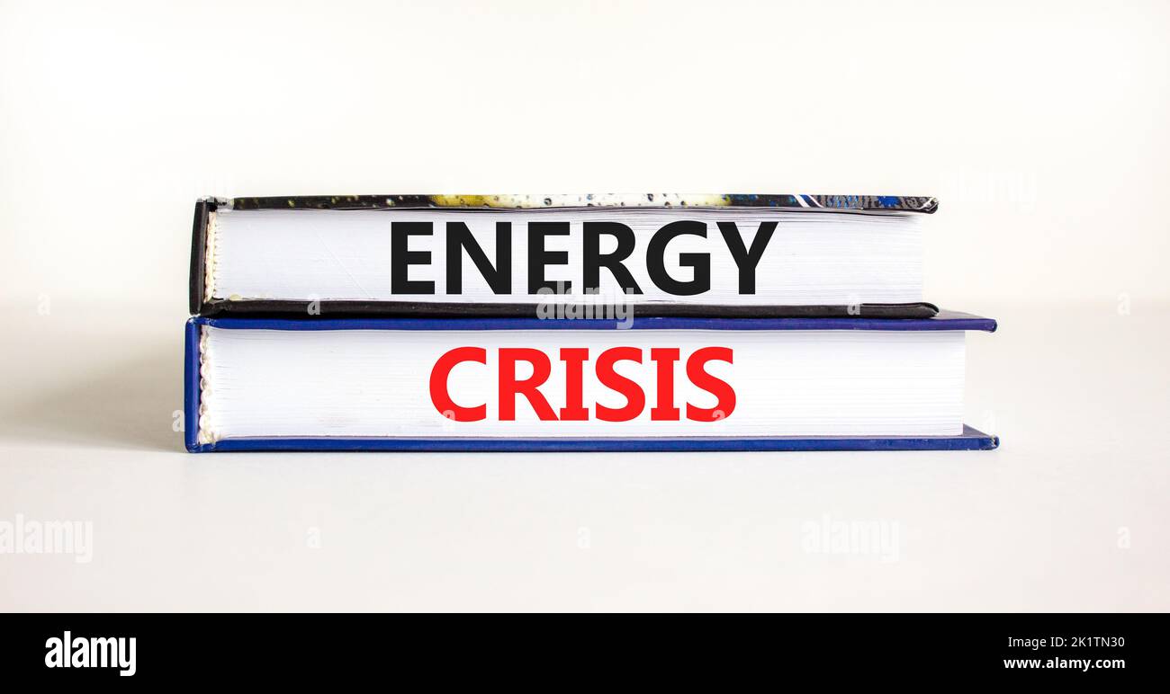 Global energy crisis symbol. Concept words Energy crisis on books ...