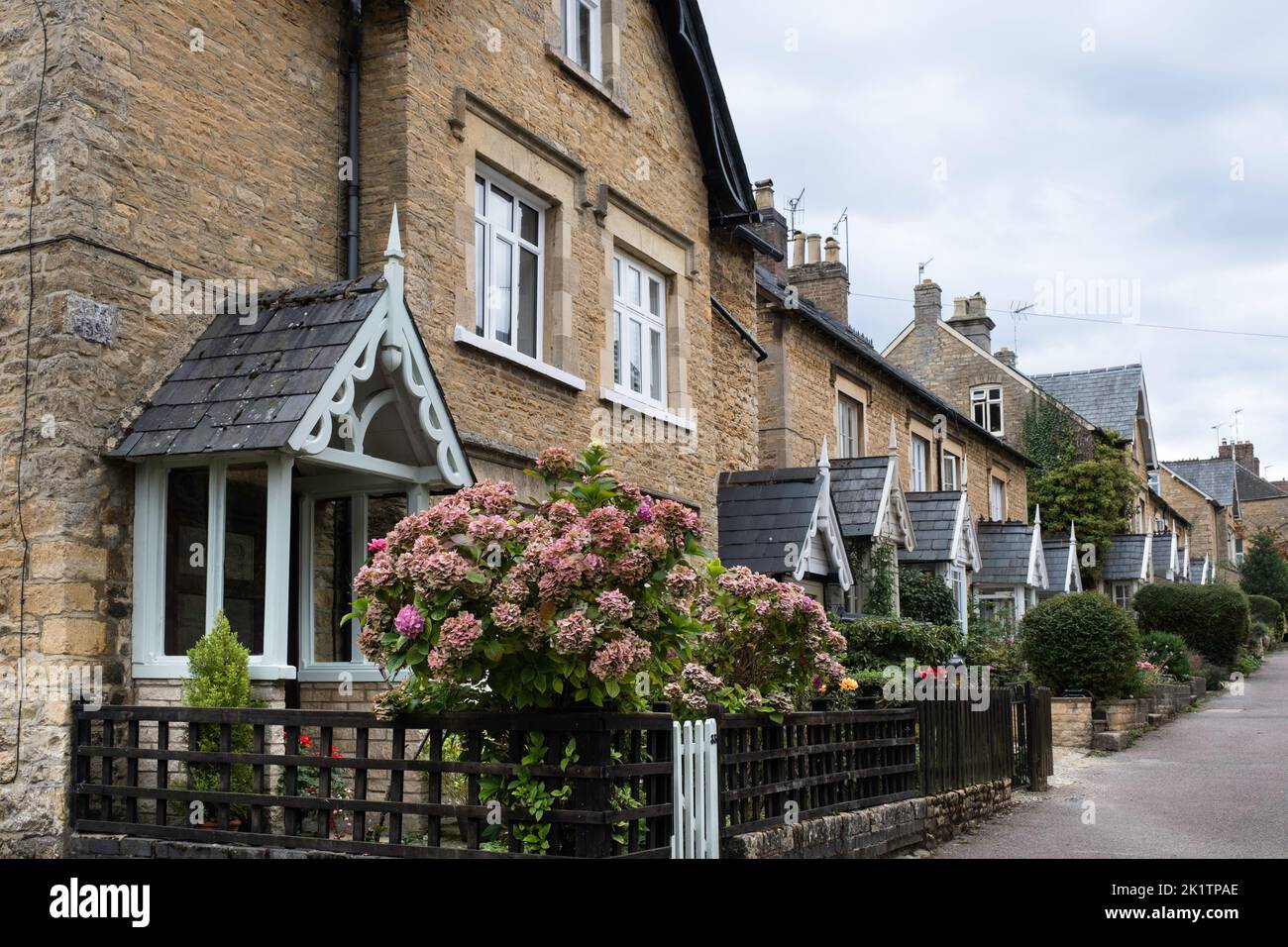 Cornish Almshouses in Chipping Norton, Oxfordshire Cotswolds, England