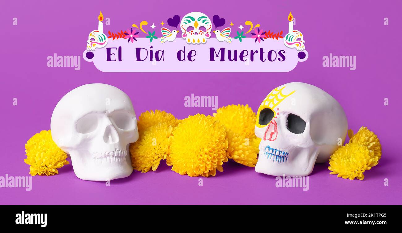 Sugar skulls for Mexico's Day of the Dead (El Dia de Muertos) and ...