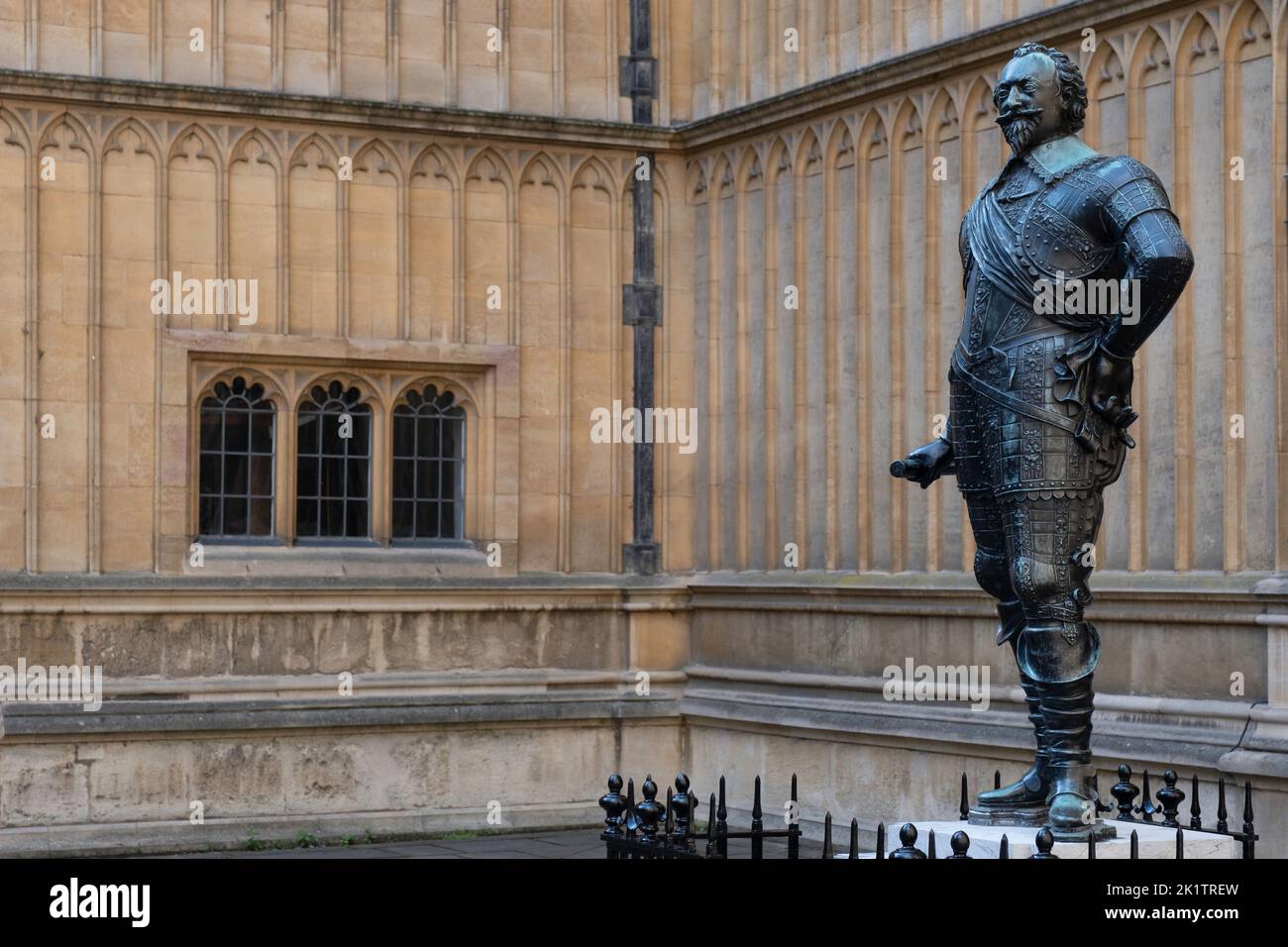 Statue of William Herbert, the Earl of Pembroke in front of the