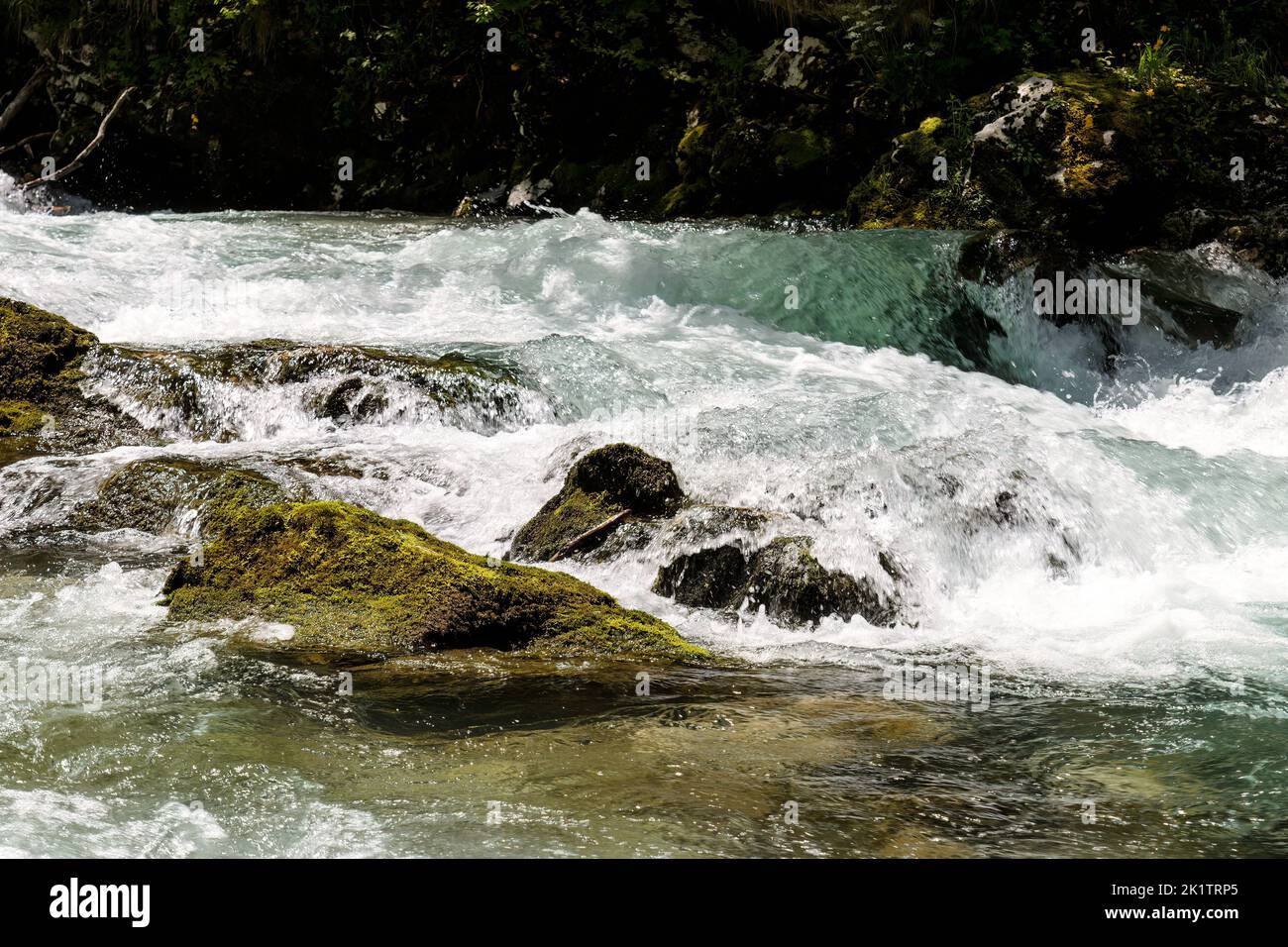 Soteska Vintgar, Vintgar gorge near Bled, Slovenia, Europe Stock Photo