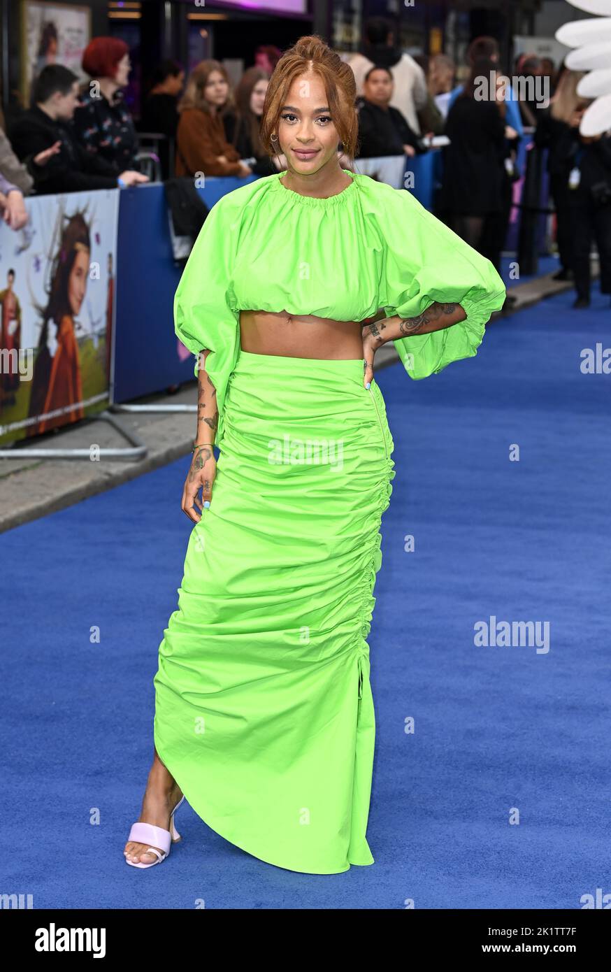 September 20th, 2022. London, UK. Yinka Bokinni arriving at the Catherine Called Birdy UK Premiere, Curzon Mayfair, London. Credit: Doug Peters/EMPICS/Alamy Live News Stock Photo
