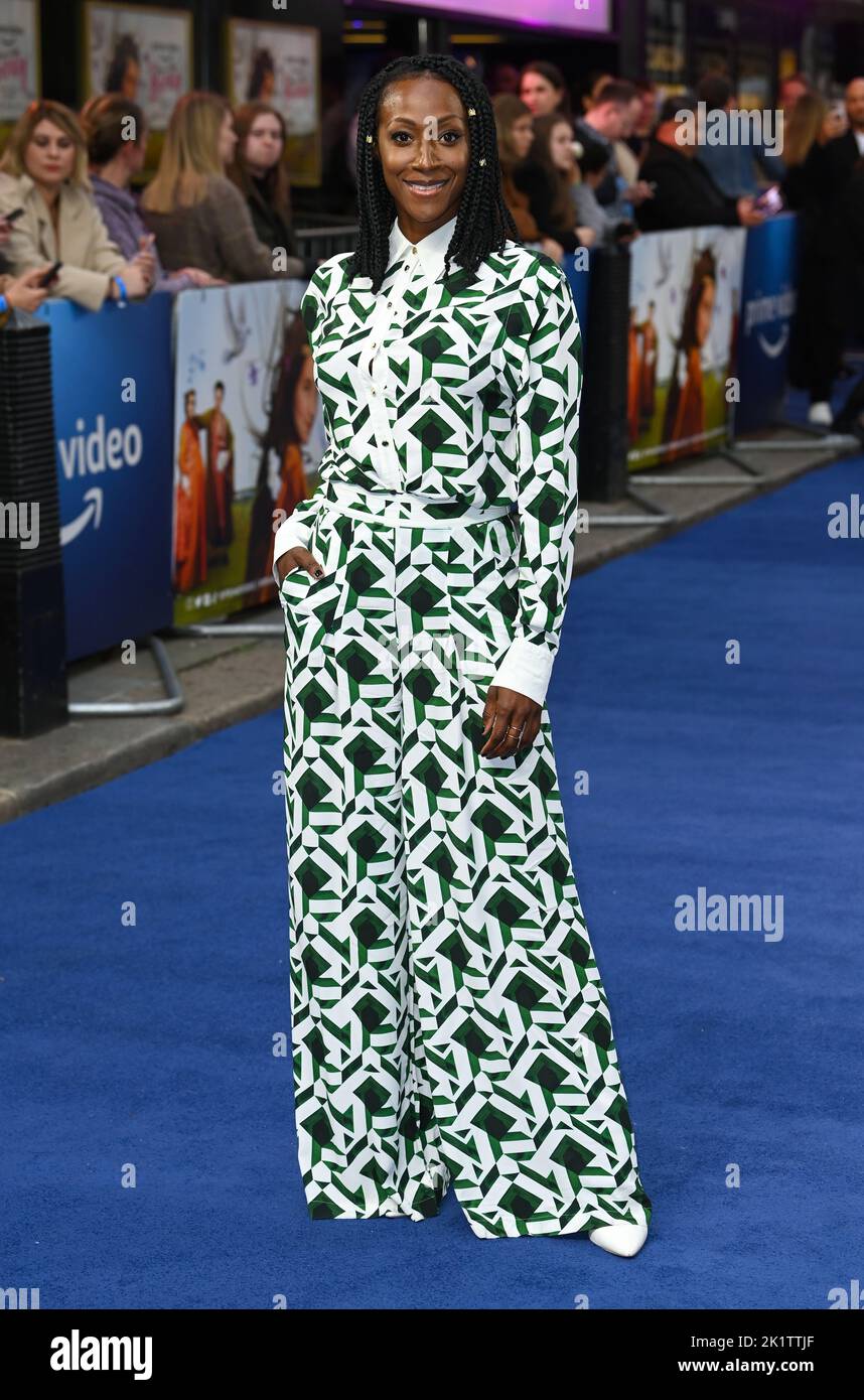 September 20th, 2022. London, UK. Victoria Ekanoye arriving at the Catherine Called Birdy UK Premiere, Curzon Mayfair, London. Credit: Doug Peters/EMPICS/Alamy Live News Stock Photo
