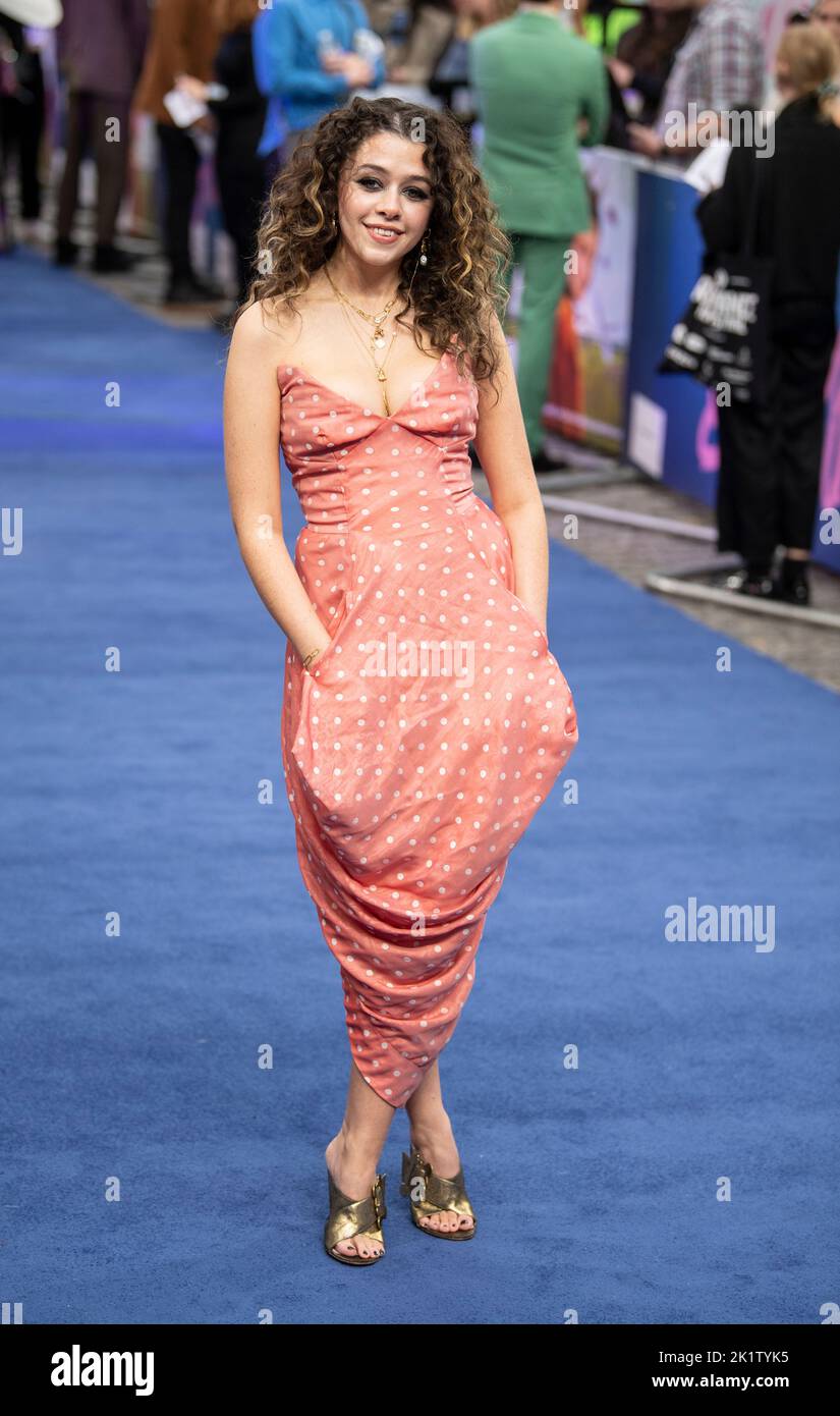 Isis Hainsworth attends the UK Premiere of "Catherine Called Birdy" at The Curzon Mayfair on