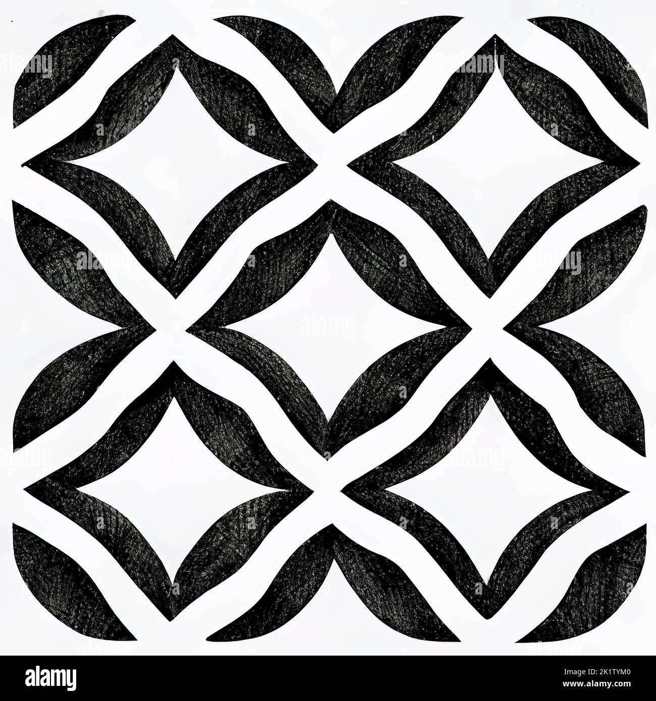 Seamless abstract pattern with grunge oblique black segments. Black and White. High Resolution. For use in your designs. Stock Photo