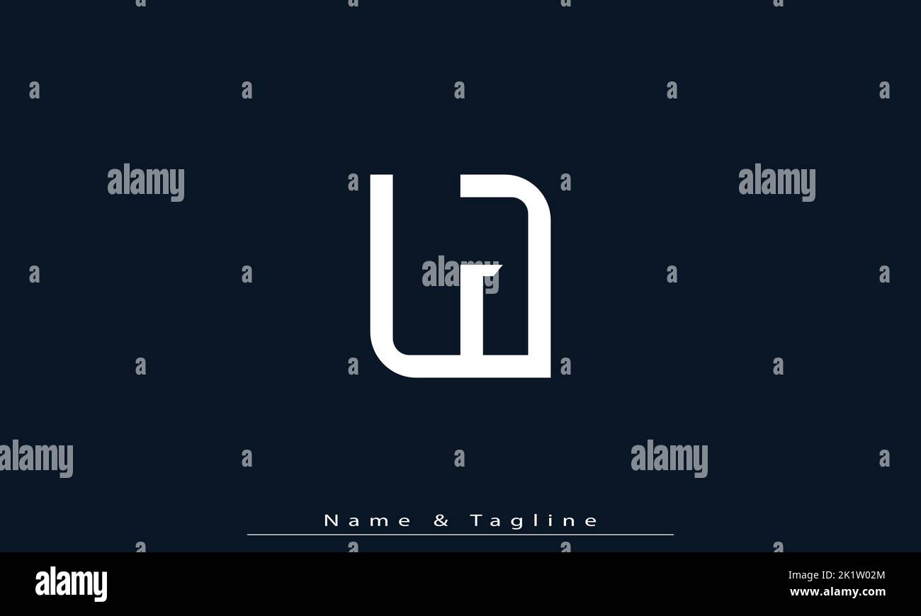 Alphabet letters Initials Monogram logo LJ , JL Stock Vector