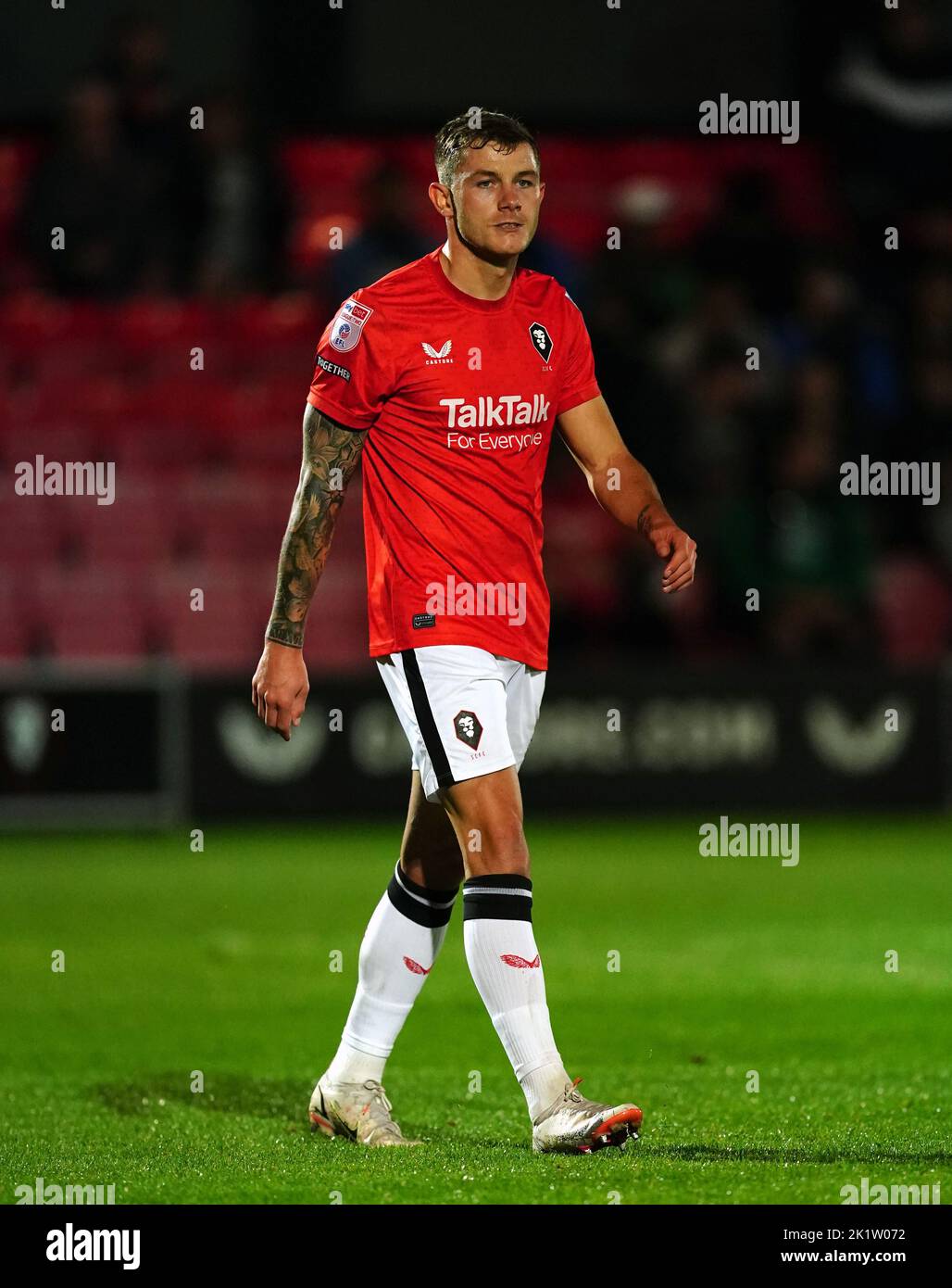 Salford City's Callum Hendry during the Papa John's Trophy group stage