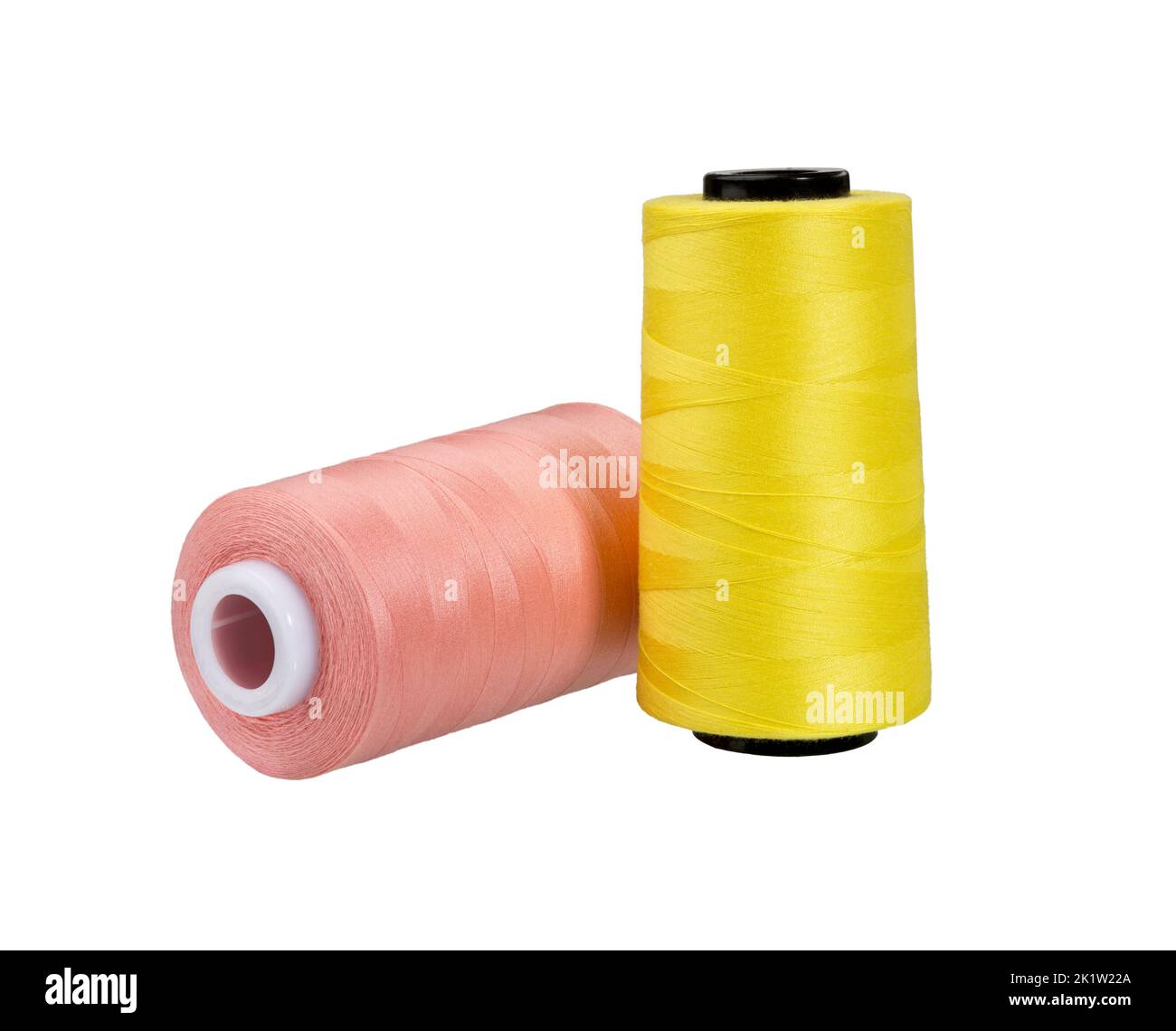 Sewing thread spool of colors isolated on white Stock Photo - Alamy