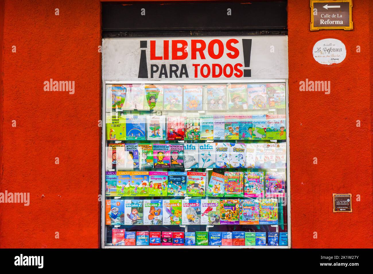 Bookstore for youth, Oaxaca de Juarez, Mexico Stock Photo