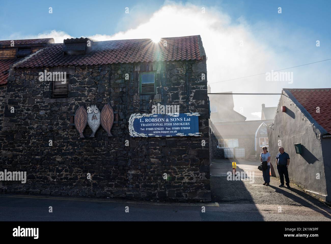 Robson and sons, traditional fish smokers, smoking fish in a local