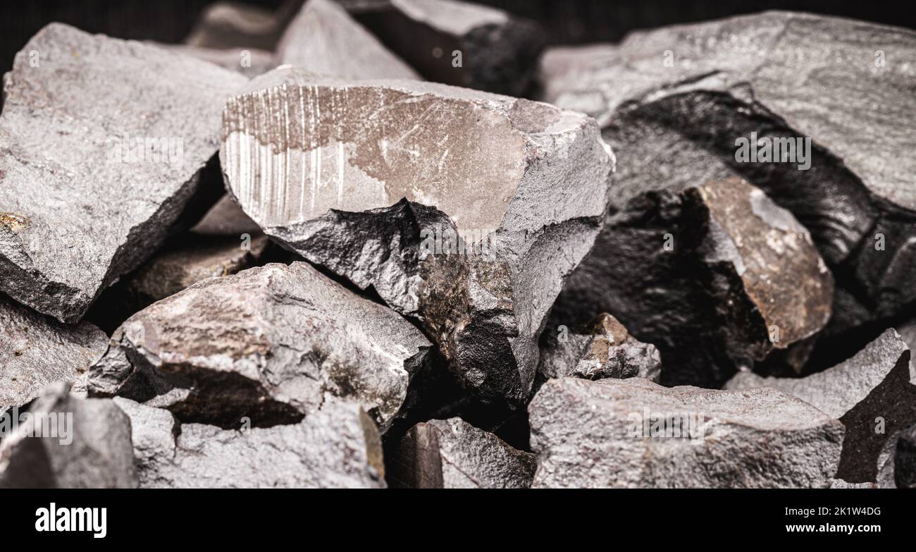 Hematite ore the main source of iron for steelmaking raw material for