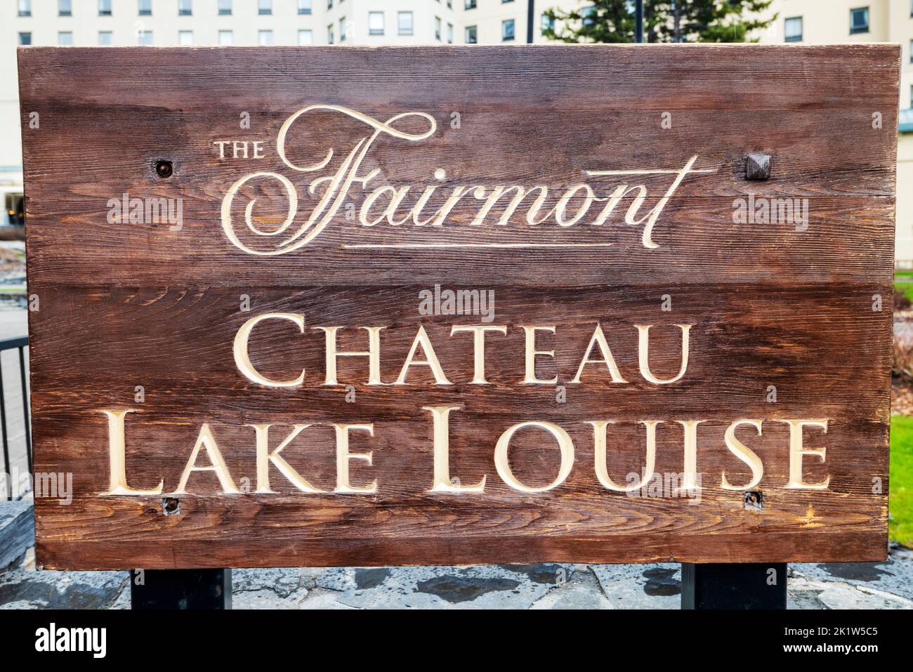 The Fairmont; Chateau Lake Louise; Lake Louise; Banff National Park; Alberta; Canada Stock Photo
