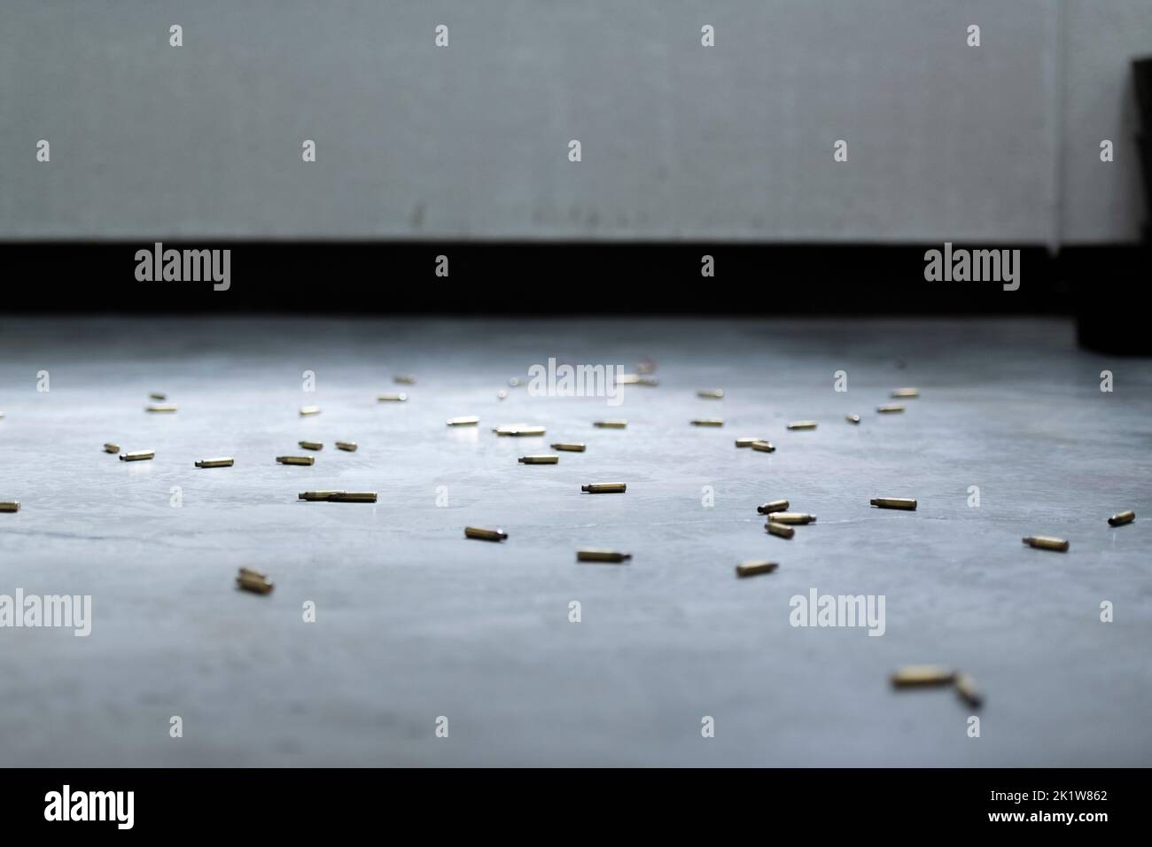 Expended Shells Expended shell casings from an M4 carbine lay on the Combat Arms ...