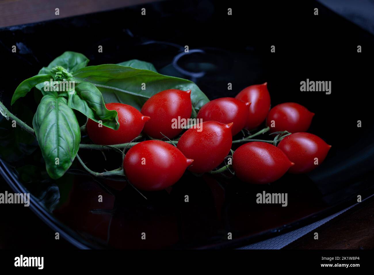 Italian cherry tomatoes (Piennolo Del Vesuvio) Stock Photo