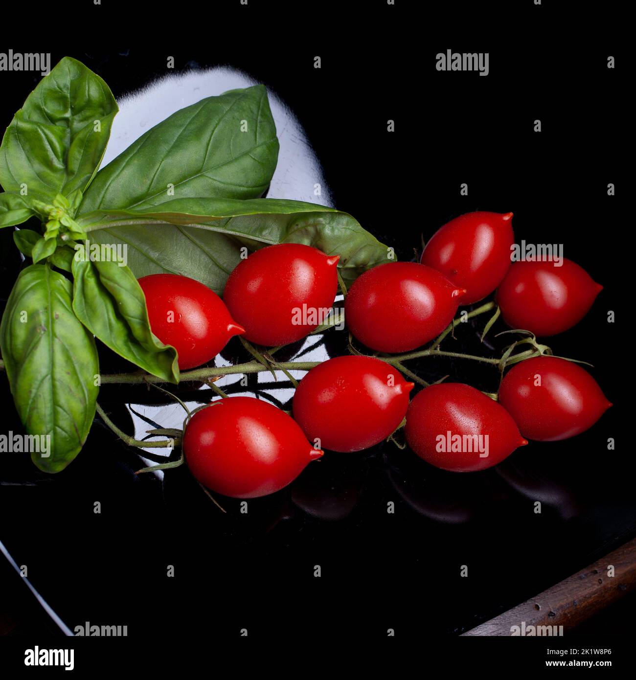 Italian cherry tomatoes (Piennolo Del Vesuvio) Stock Photo