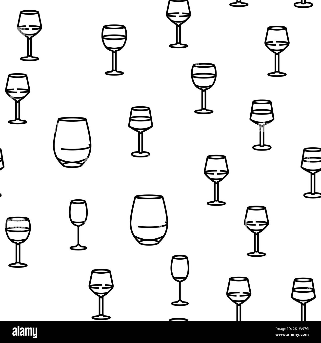 wine glass red drink alcohol vector seamless pattern Stock Vector Image ...